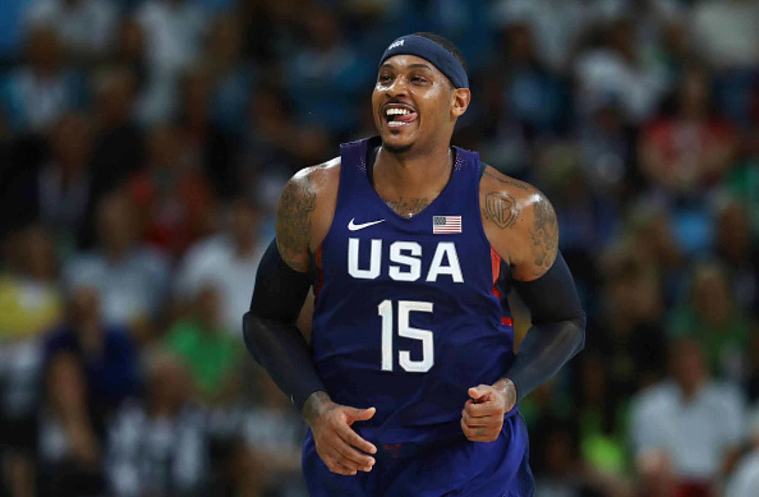 Carmelo Anthony is now a three-time Olympic gold medalist.