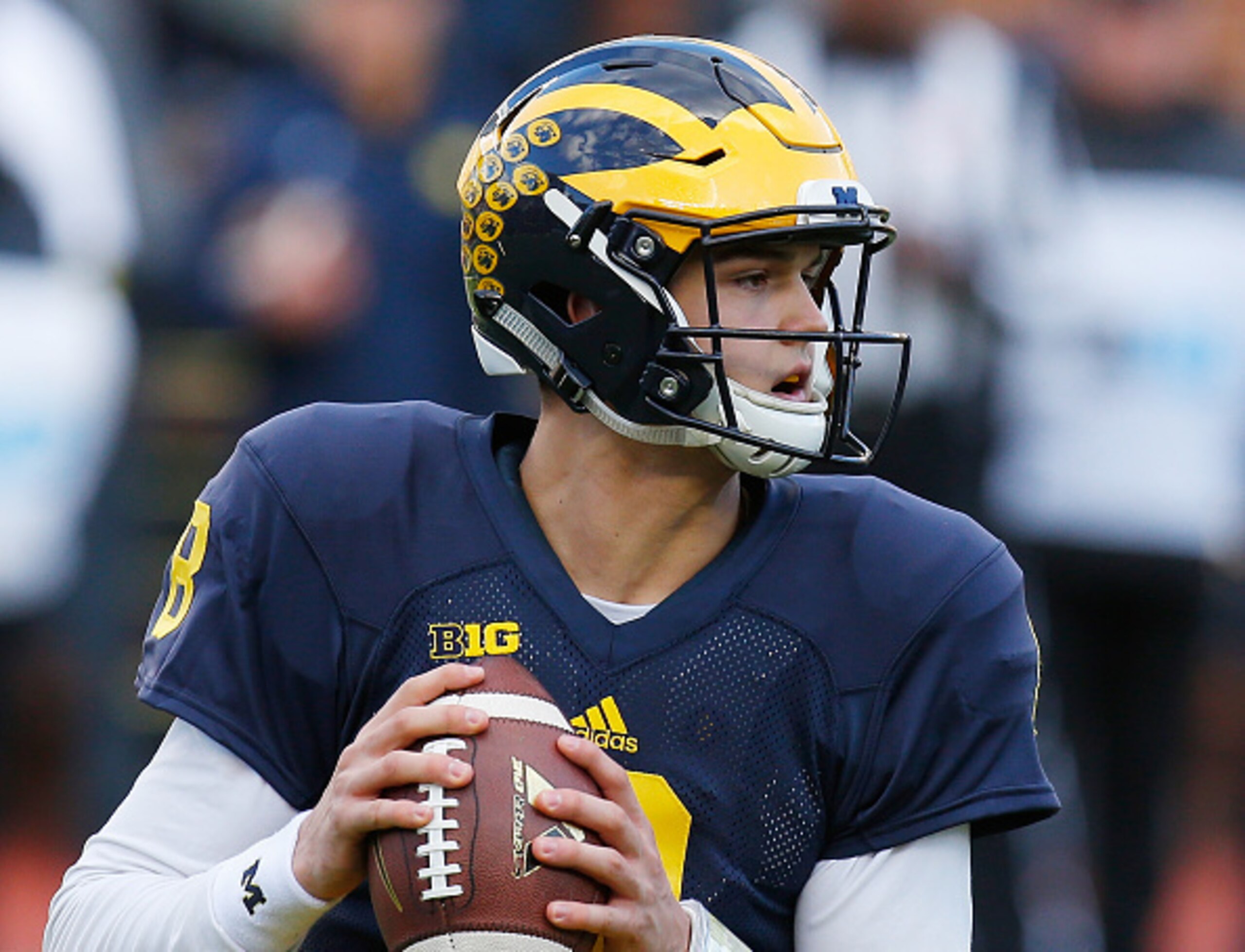 John O'Korn is a strong contender for Michigan's starting quarterback job.
