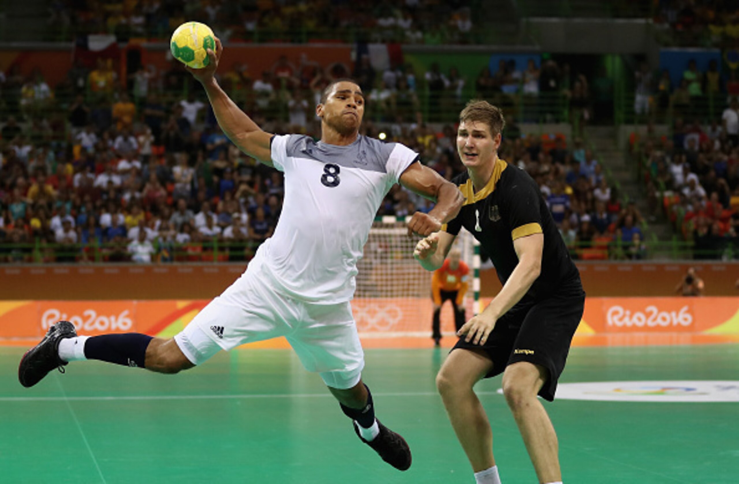 Daniel Narcisse puts away Germany.