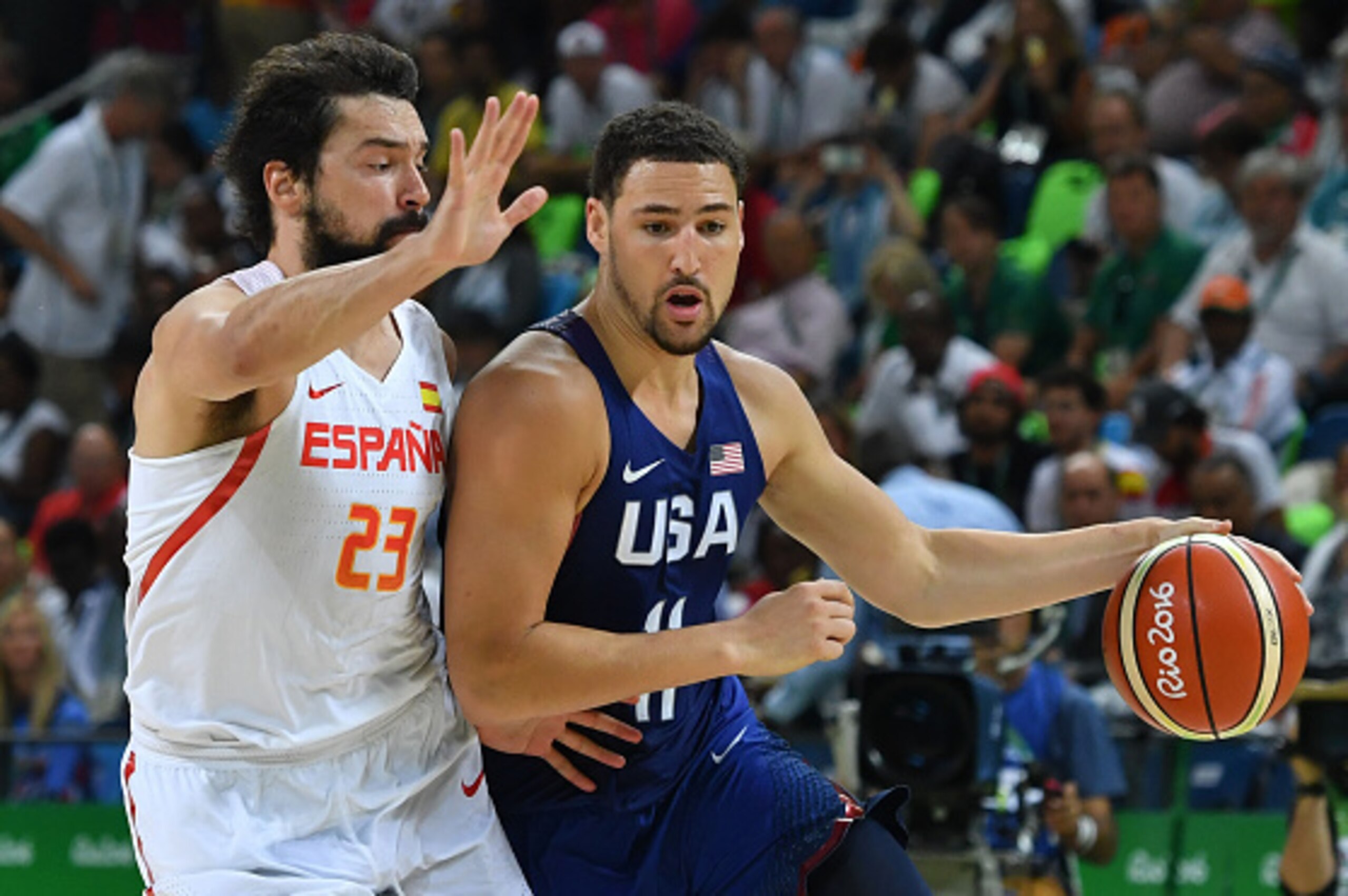 Klay Thompson had 22 points in the USA's semifinal win.