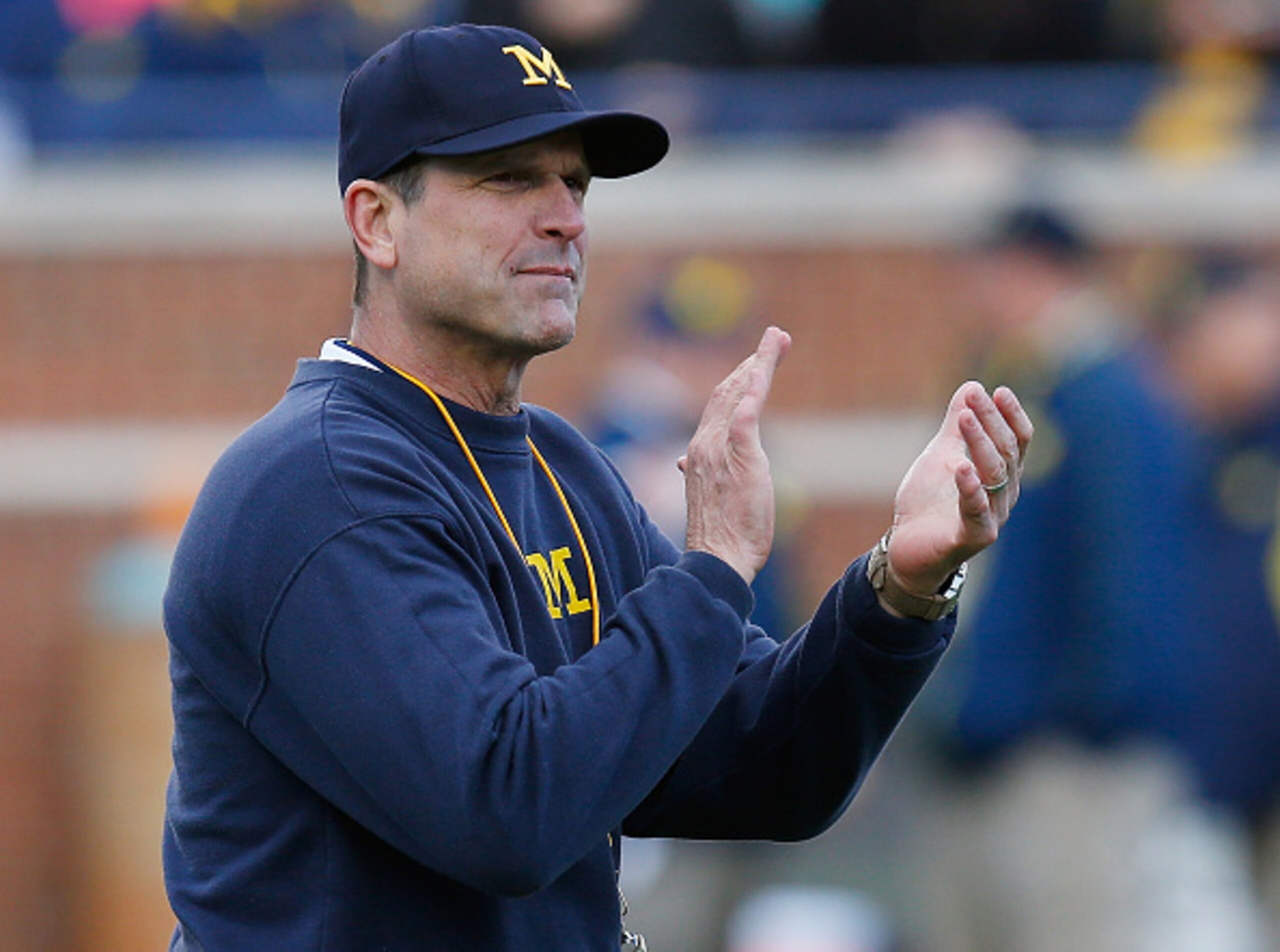 Michigan head coach Jim Harbaugh
