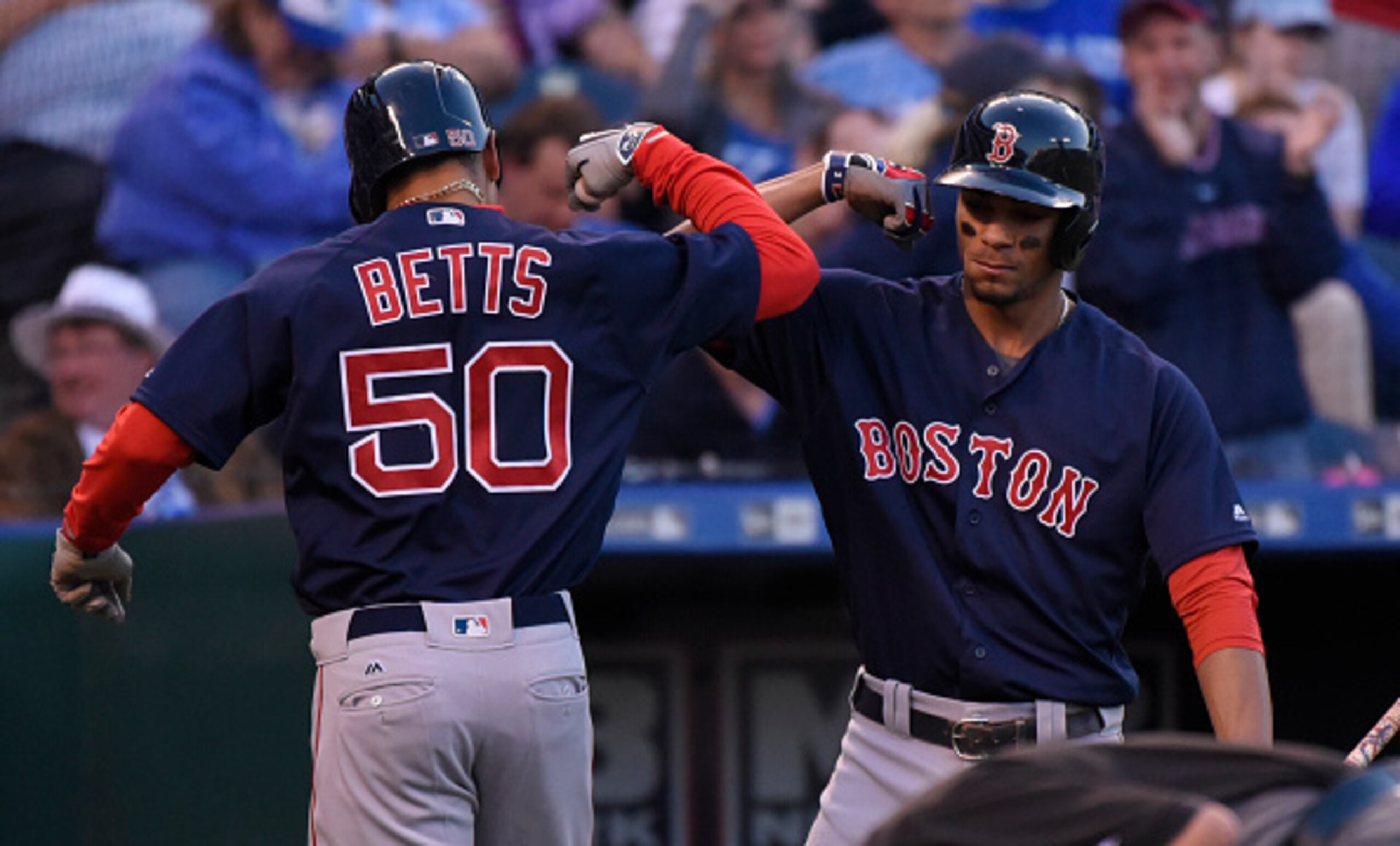 Mookie Betts (left) and Xander Bogaerts