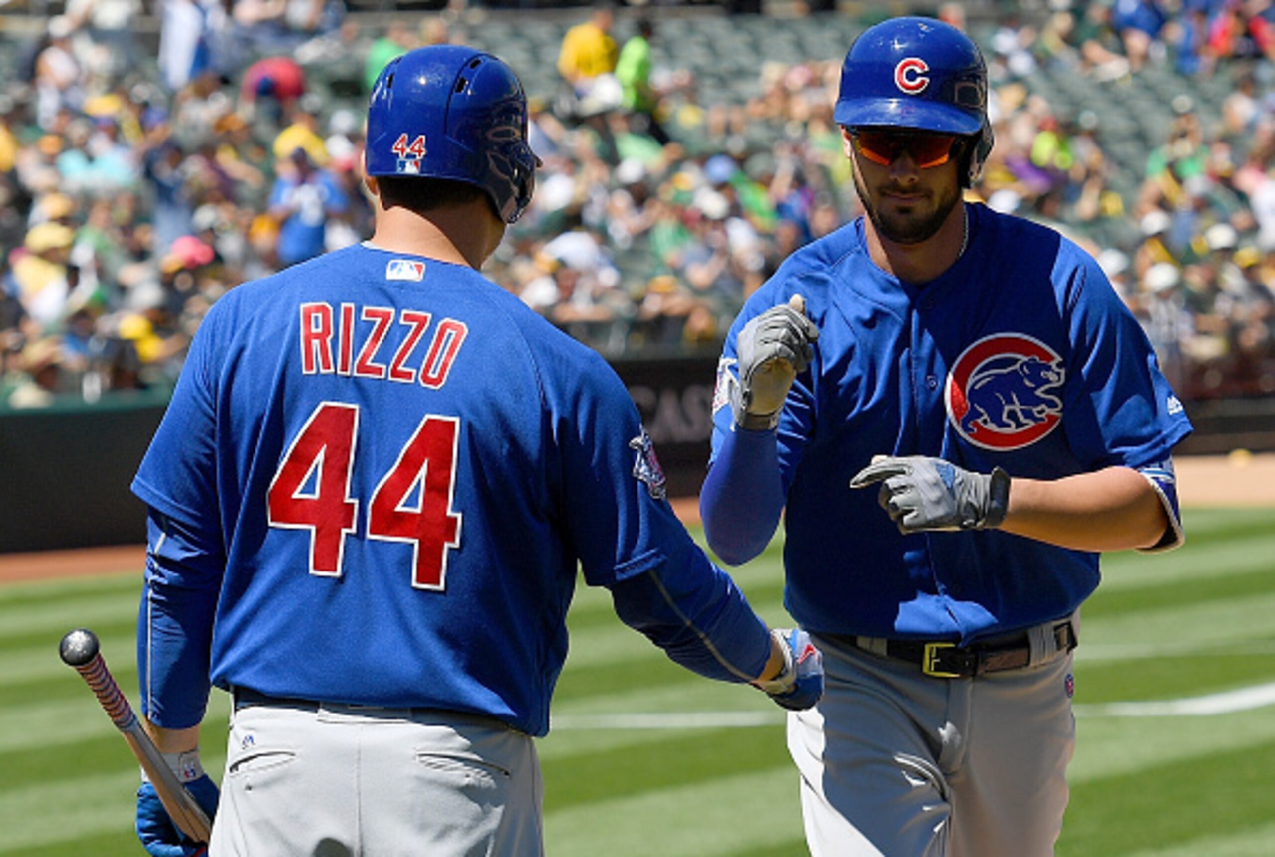 Anthony Rizzo (left) and Kris Bryant
