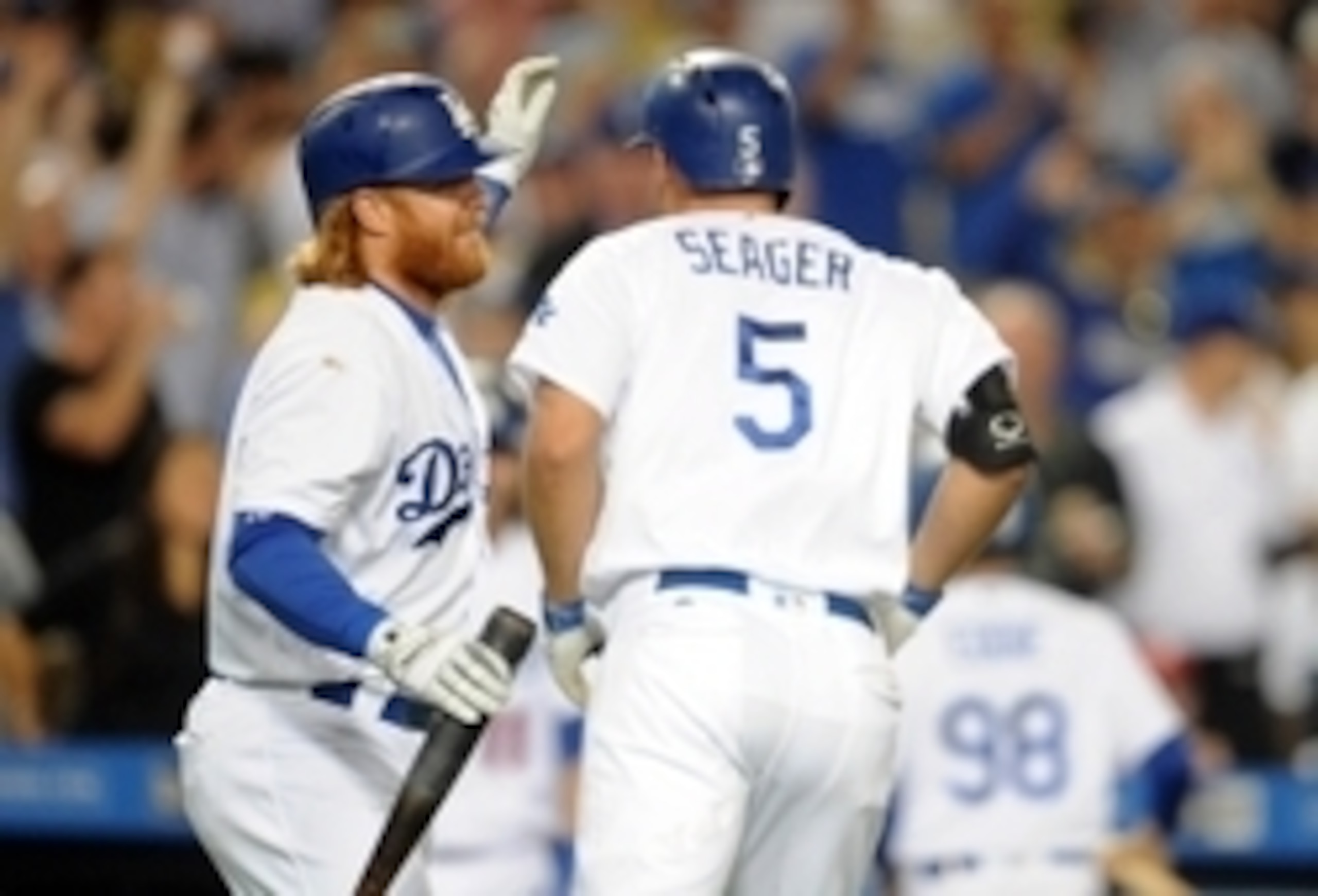 Justin Turner (left) and Corey Seager