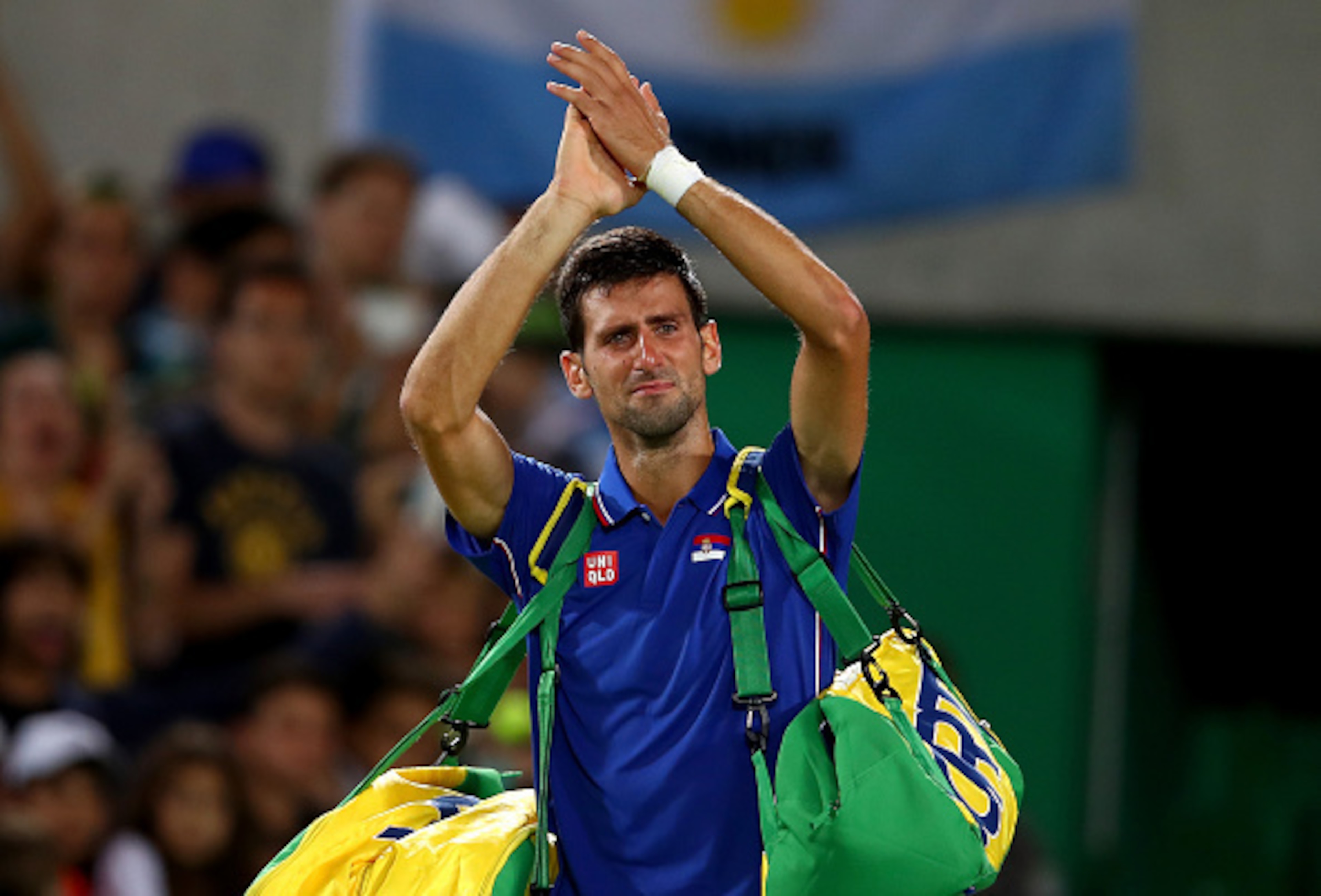 An emotional Djokovic saw his Olympic dreams crushed in the first round.