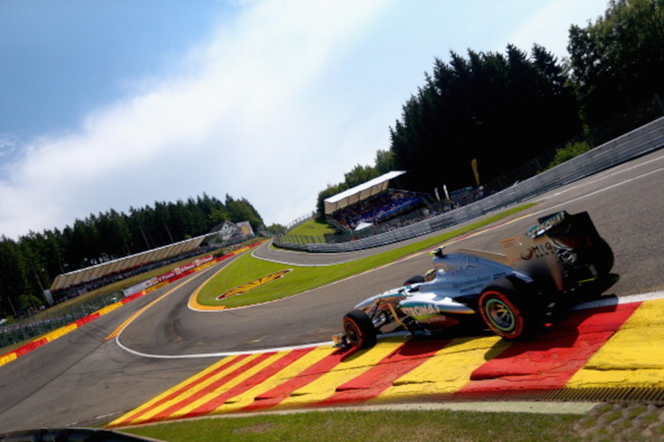 The spectacular Eau Rouge-Raidillon section at Spa.