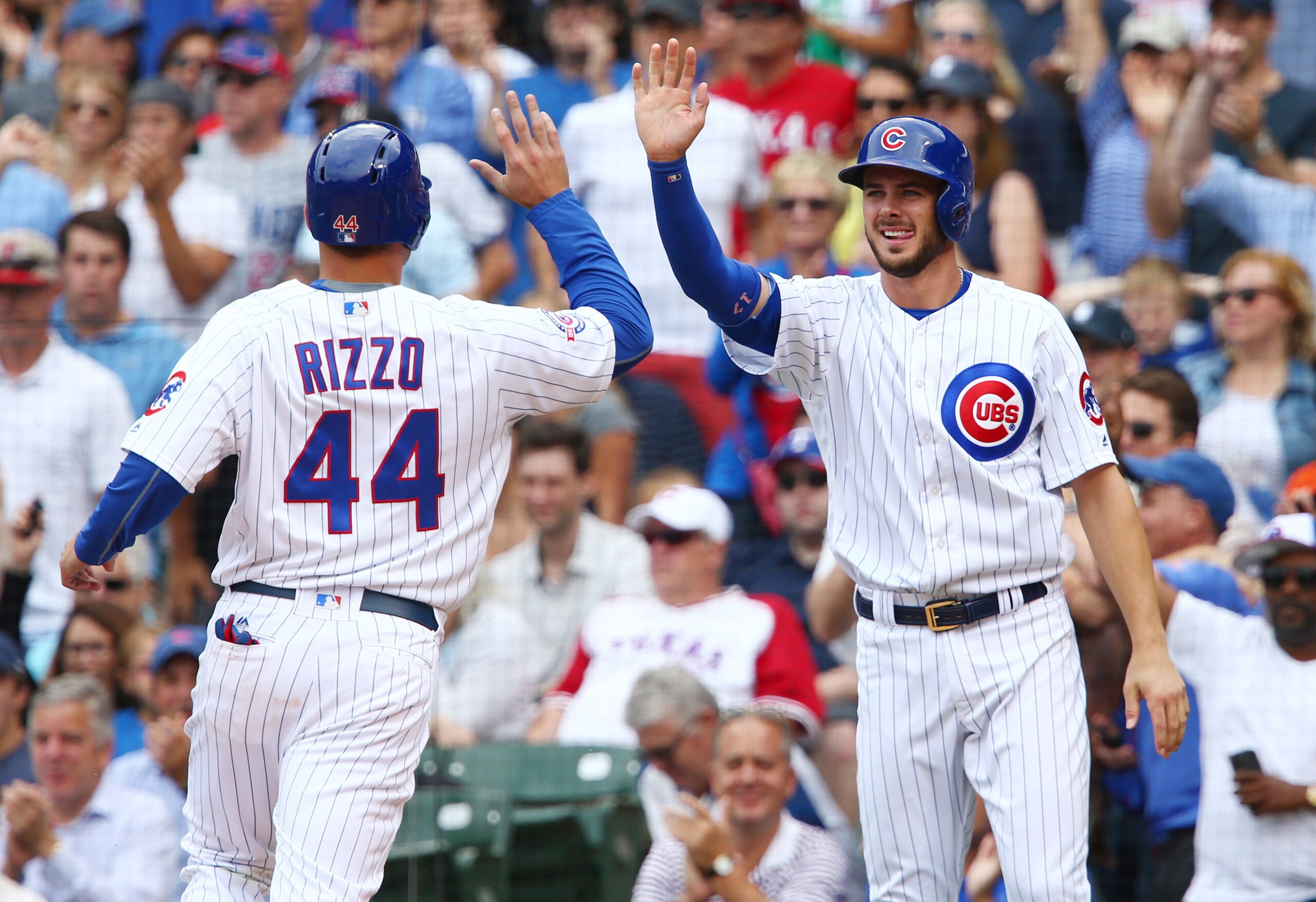 Anthony Rizzo (left) and Kris Bryant