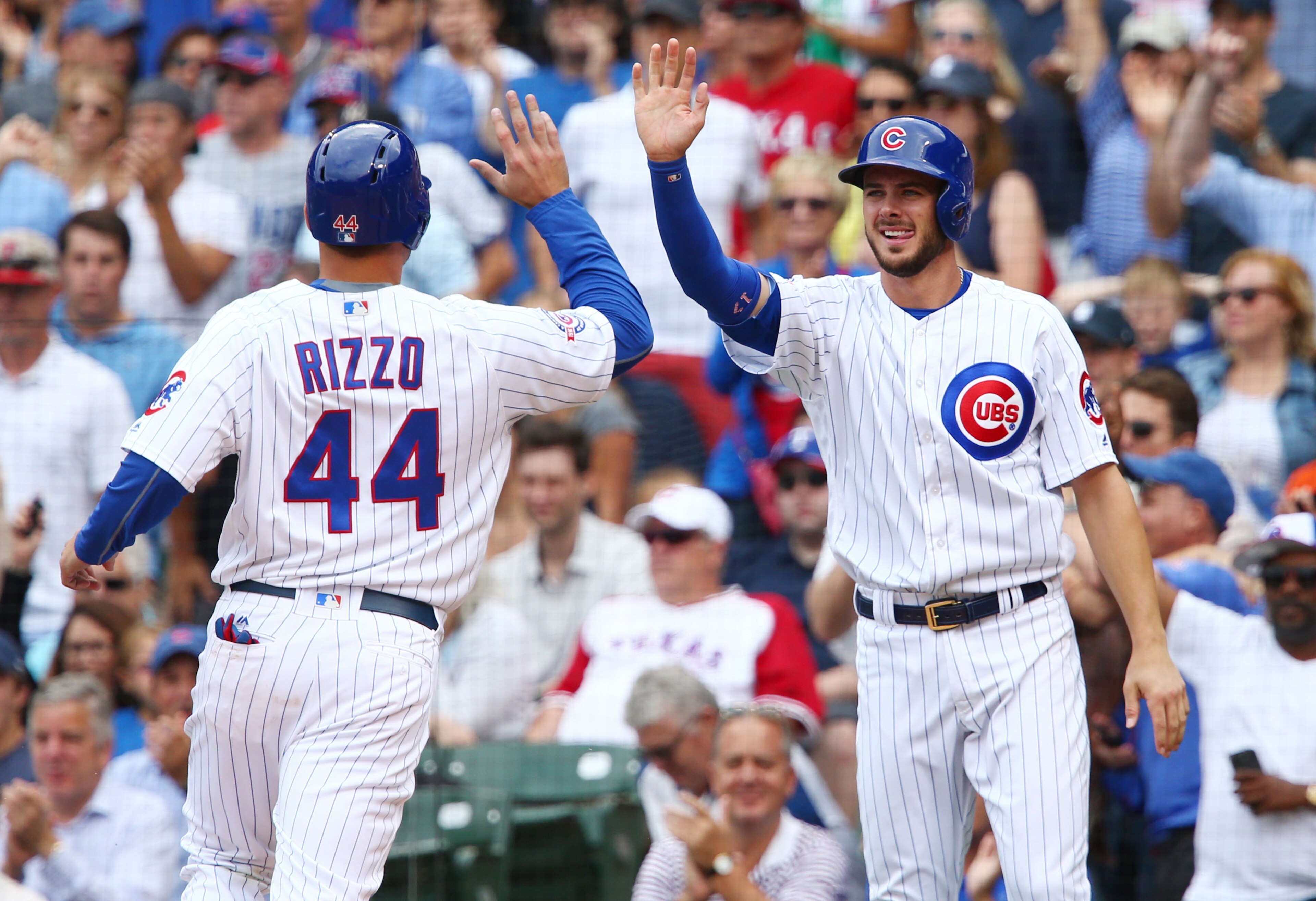 Anthony Rizzo (left) and Kris Bryant