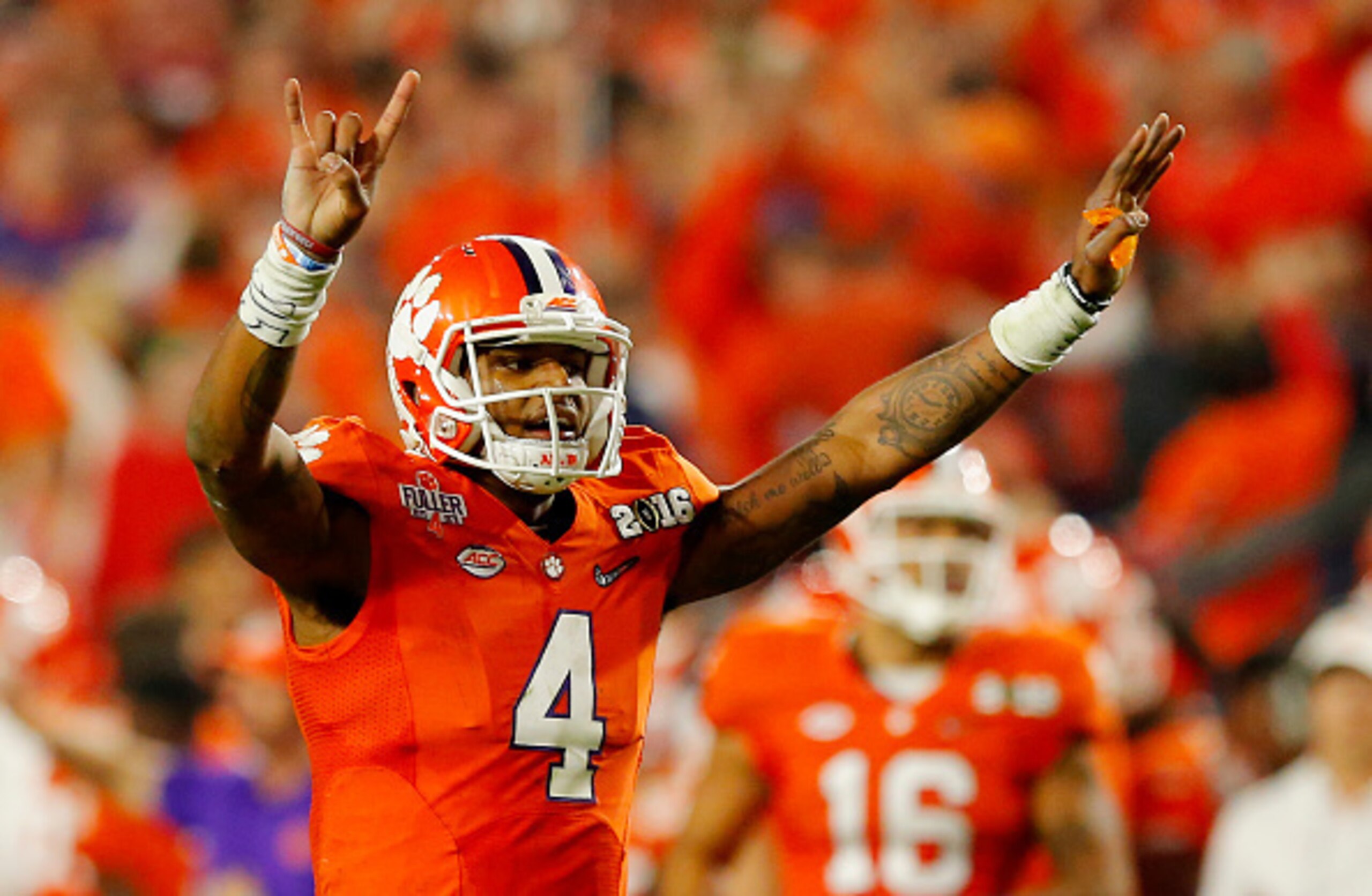 All eyes in the college football nation will be on Heisman Trophy favorite and Clemson junior quarterback Deshaun Watson.