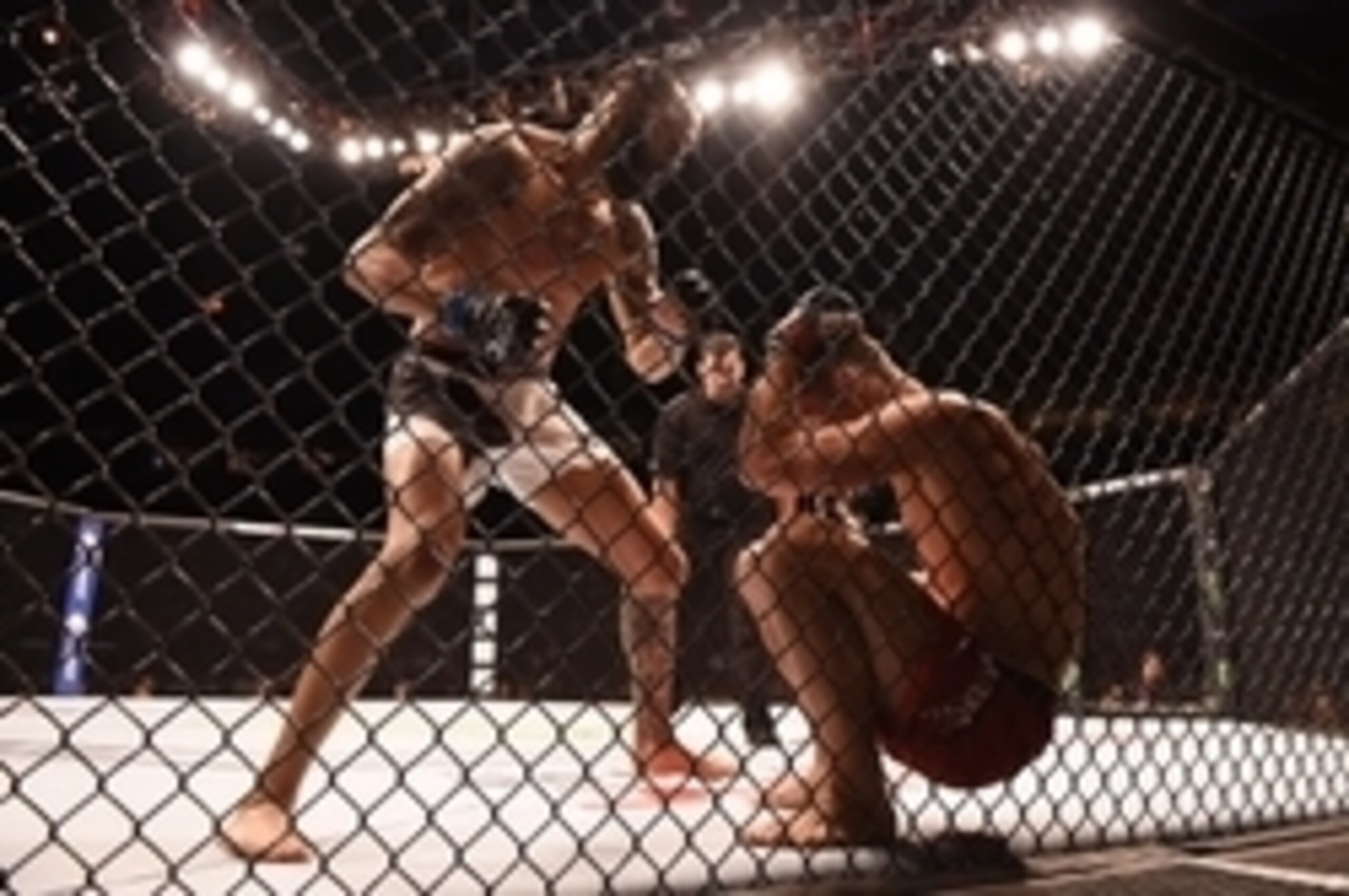 Felipe Silva (left) knocked out Shane Campbell on the evening's undercard.