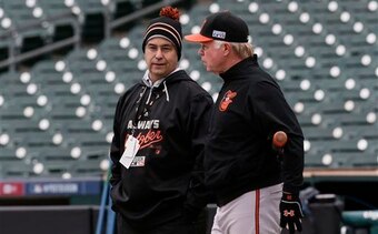 Dan Duquette and Buck Showalter