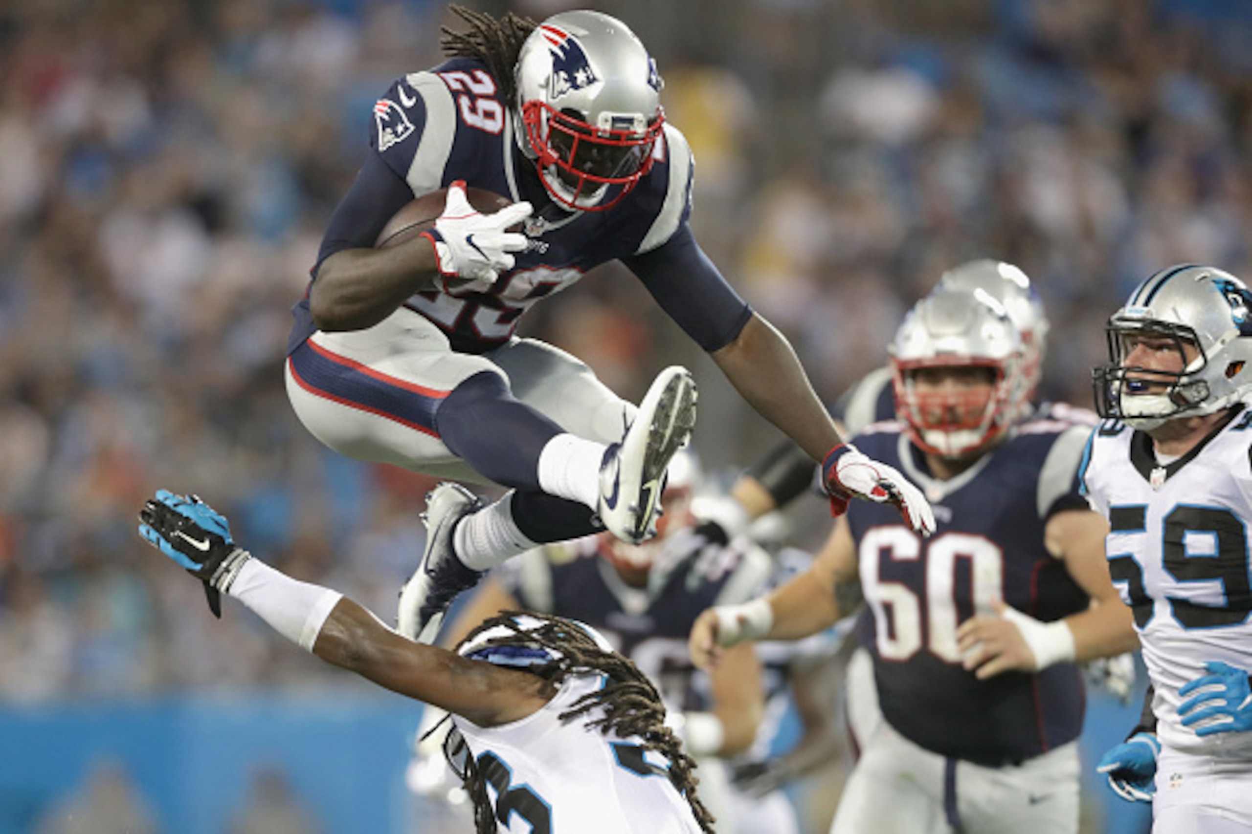 Player like Patriots running back LeGarrette Blount can be taken late in the draft or as free agents, but can still help save your fantasy team.