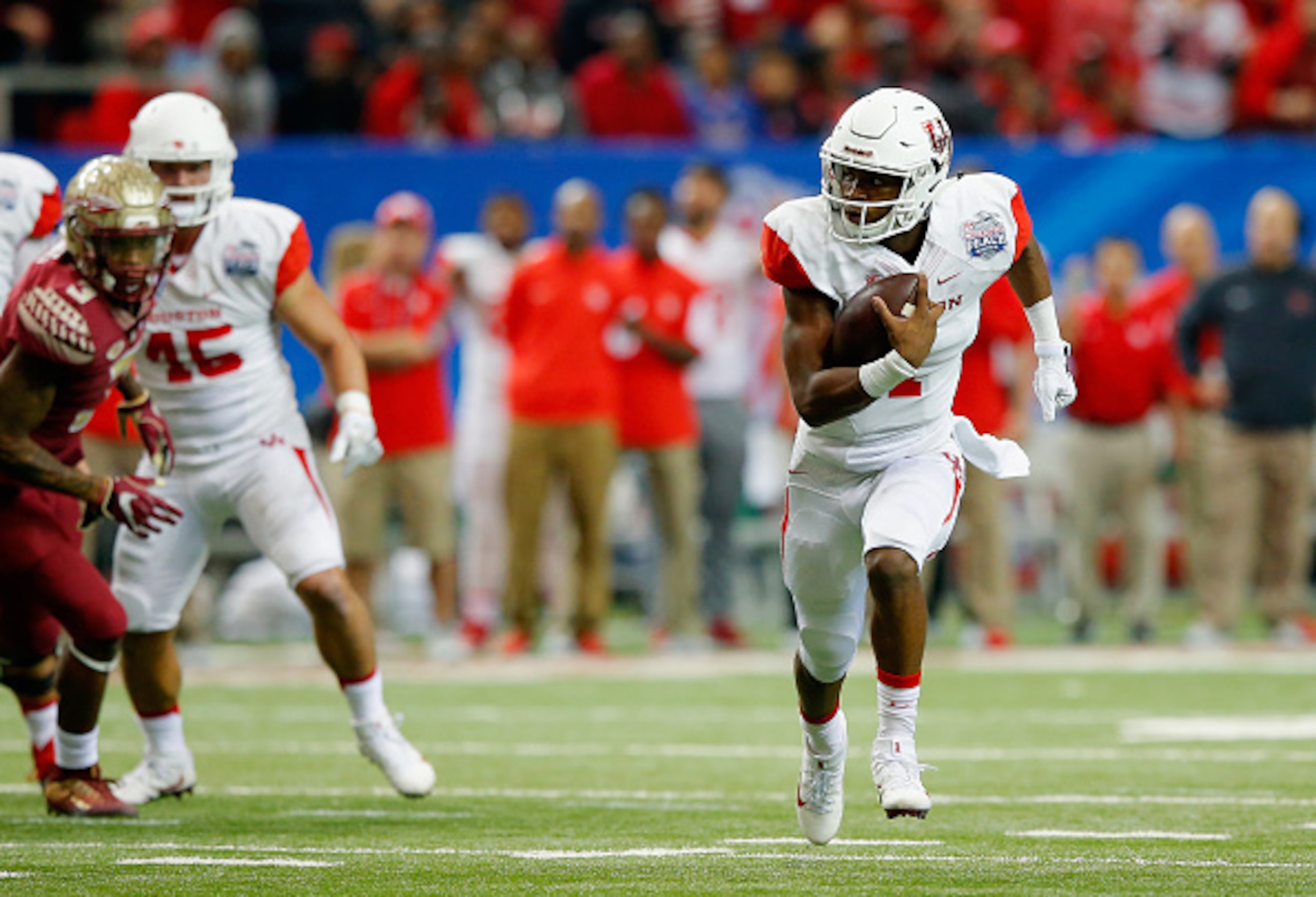 Greg Ward Jr. makes things happen as Houston's quarterback.