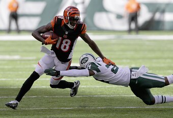 A.J. Green dominated Darrelle Revis and the Jets in Week 1.