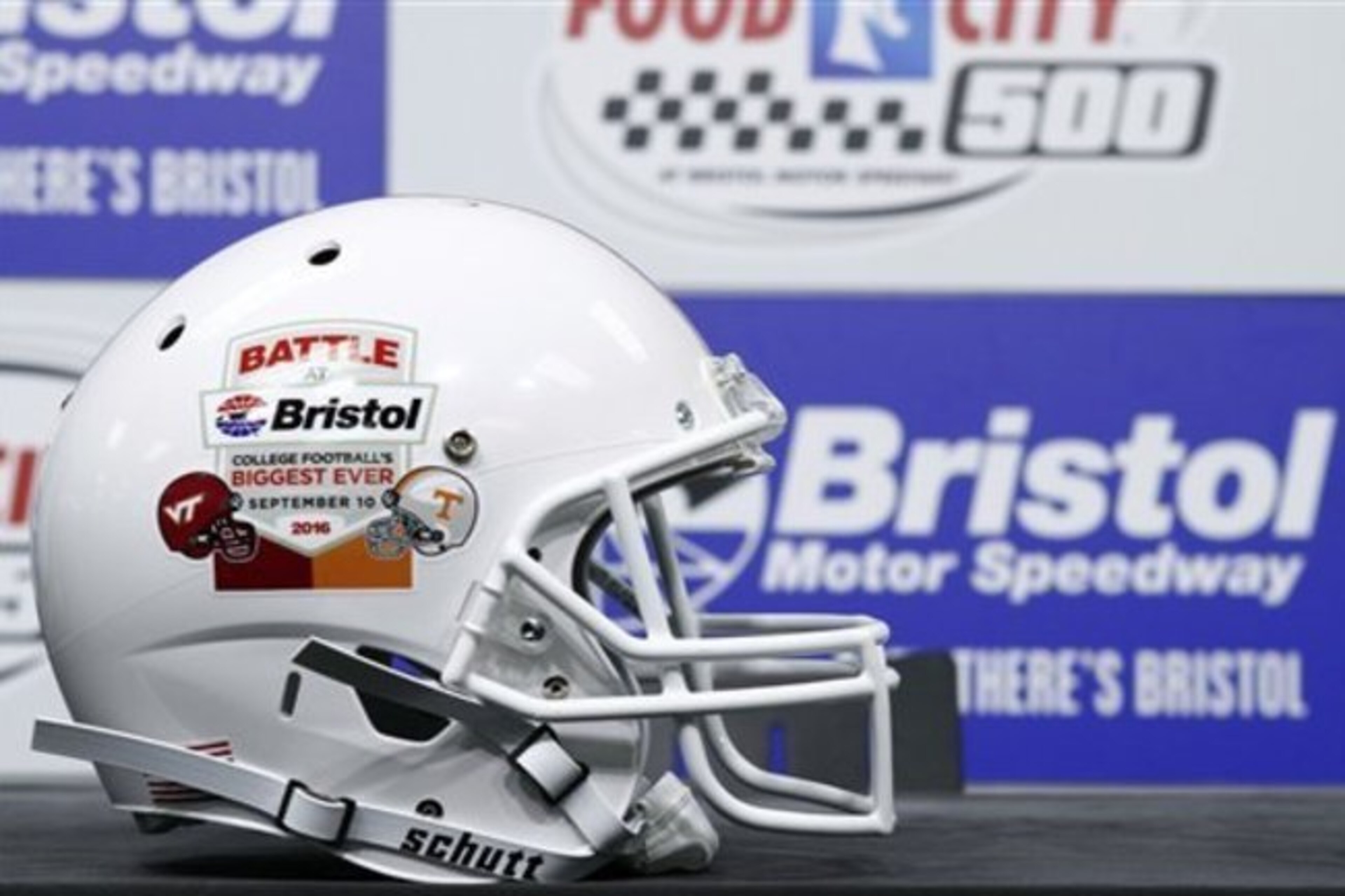 Tennessee and Virginia Tech are set to meet at Bristol Motor Speedway on Saturday night.
