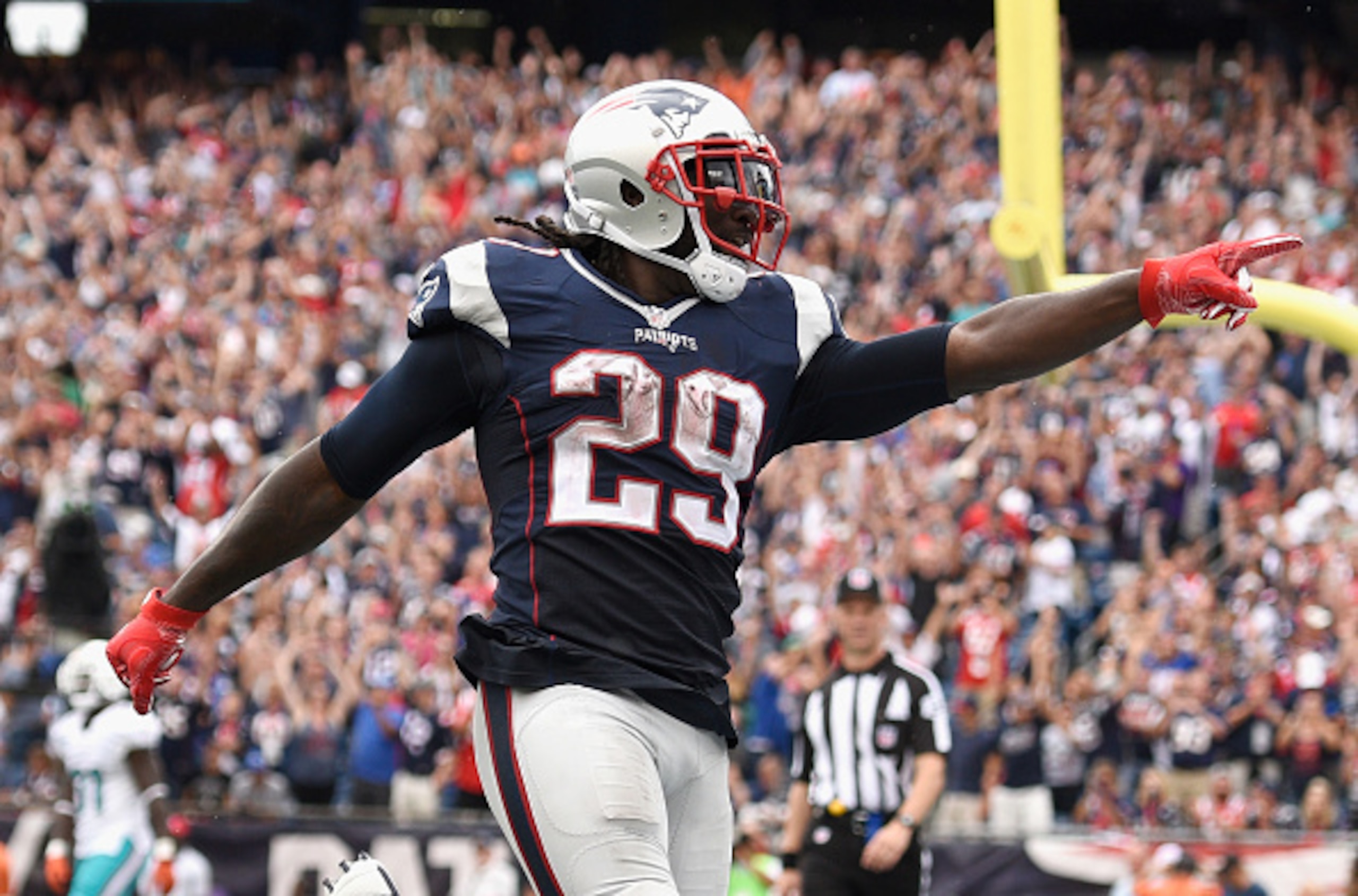 LeGarrette Blount won't be so busy when Tom Brady returns.