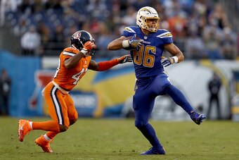 Hunter Henry has been very productive for a rookie, but he's still behind Antonio Gates in San Diego.