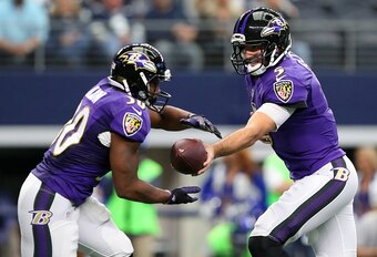 This exchange between Kenneth Dixon and Joe Flacco should happen more often.