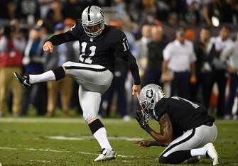 Sebastian Janikowski hasn't missed a kick since Week 9.