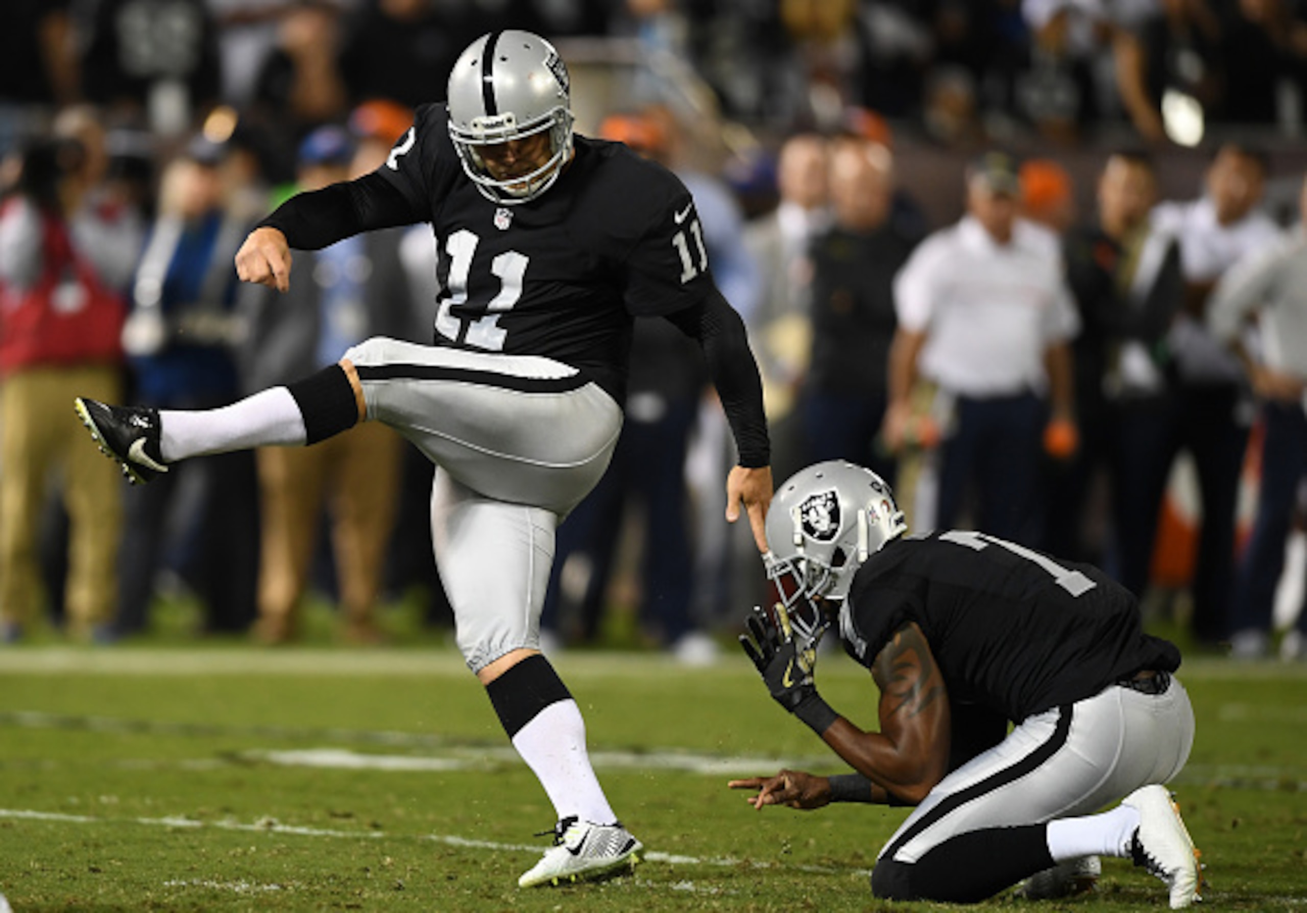 Sebastian Janikowski looks to stay perfect in December.