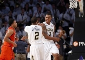 Adam Smith (2) and Marcus Georges-Hunt (3)