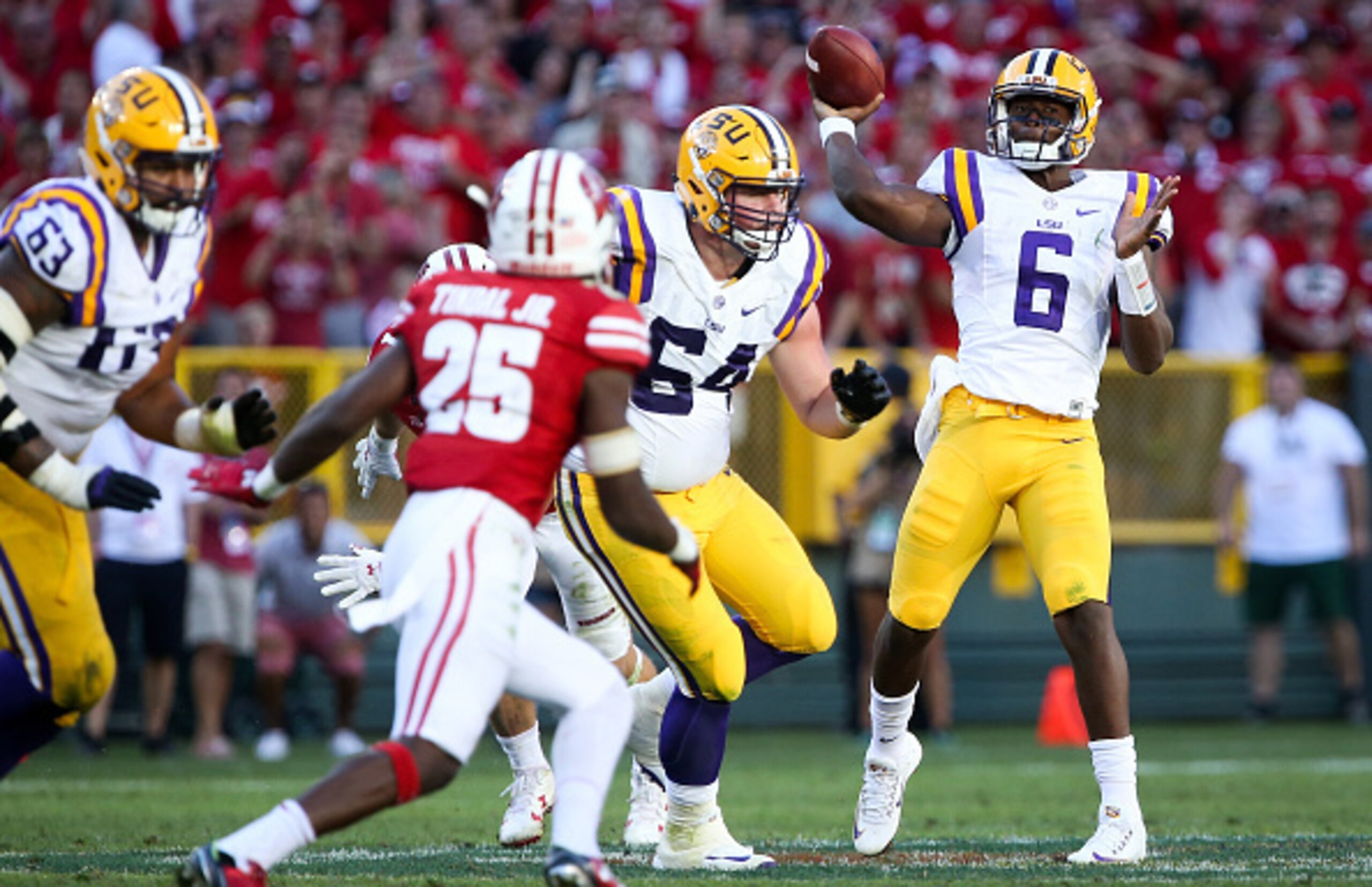 After a disappointing Week 1 loss to Wisconsin at Lambeau Field, quarterback Brandon Harris and LSU are searching.