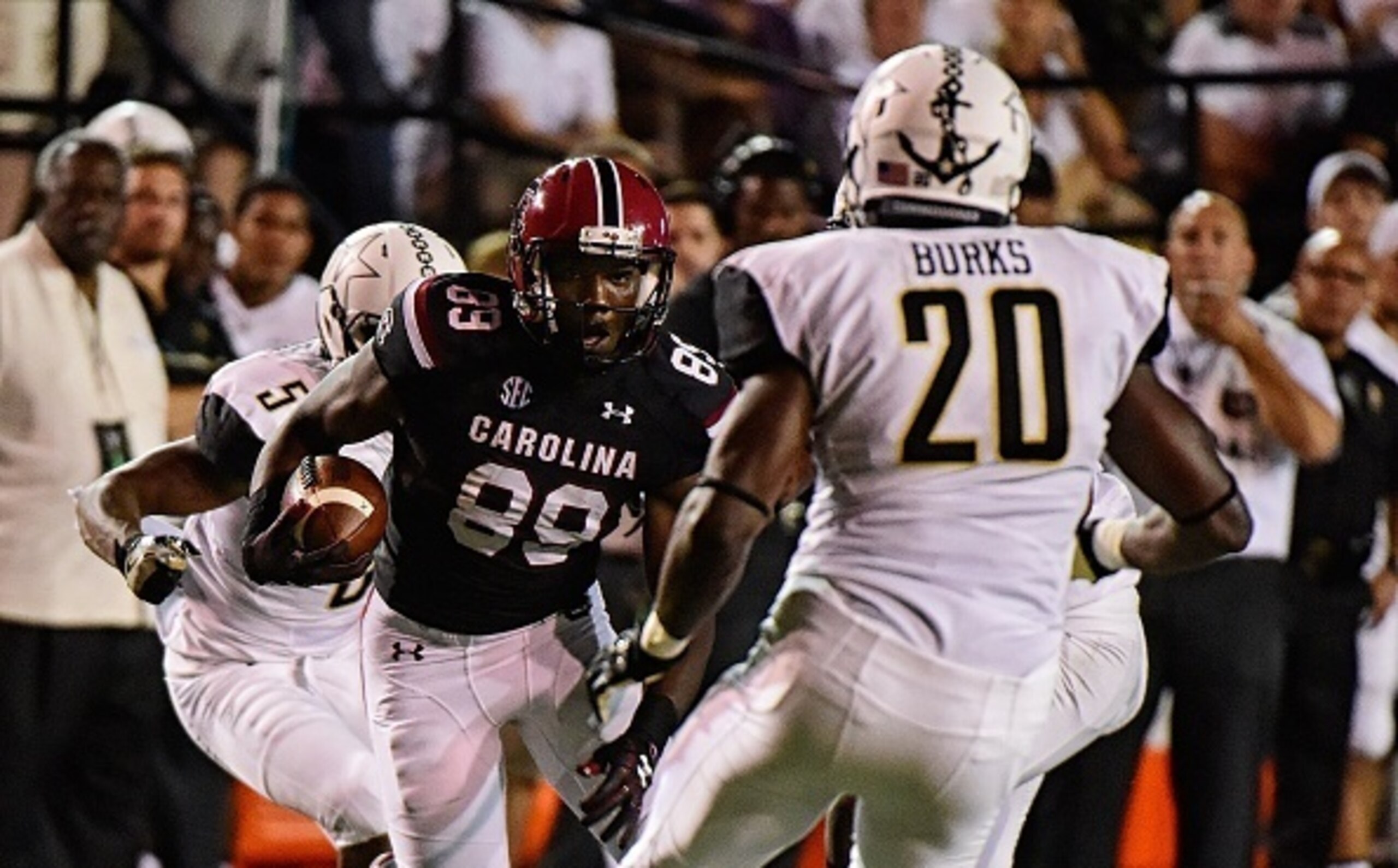 Bryan Edwards looks like a budding star at South Carolina, and he'll try to lead the Gamecocks to a 2-0 record when they travel to play Mississippi State.