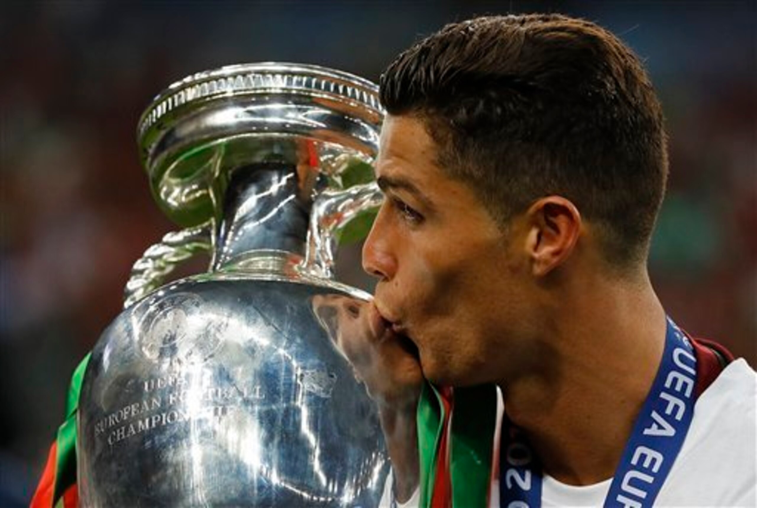 Cristiano Ronaldo may kiss the Champions League trophy against in 2017.