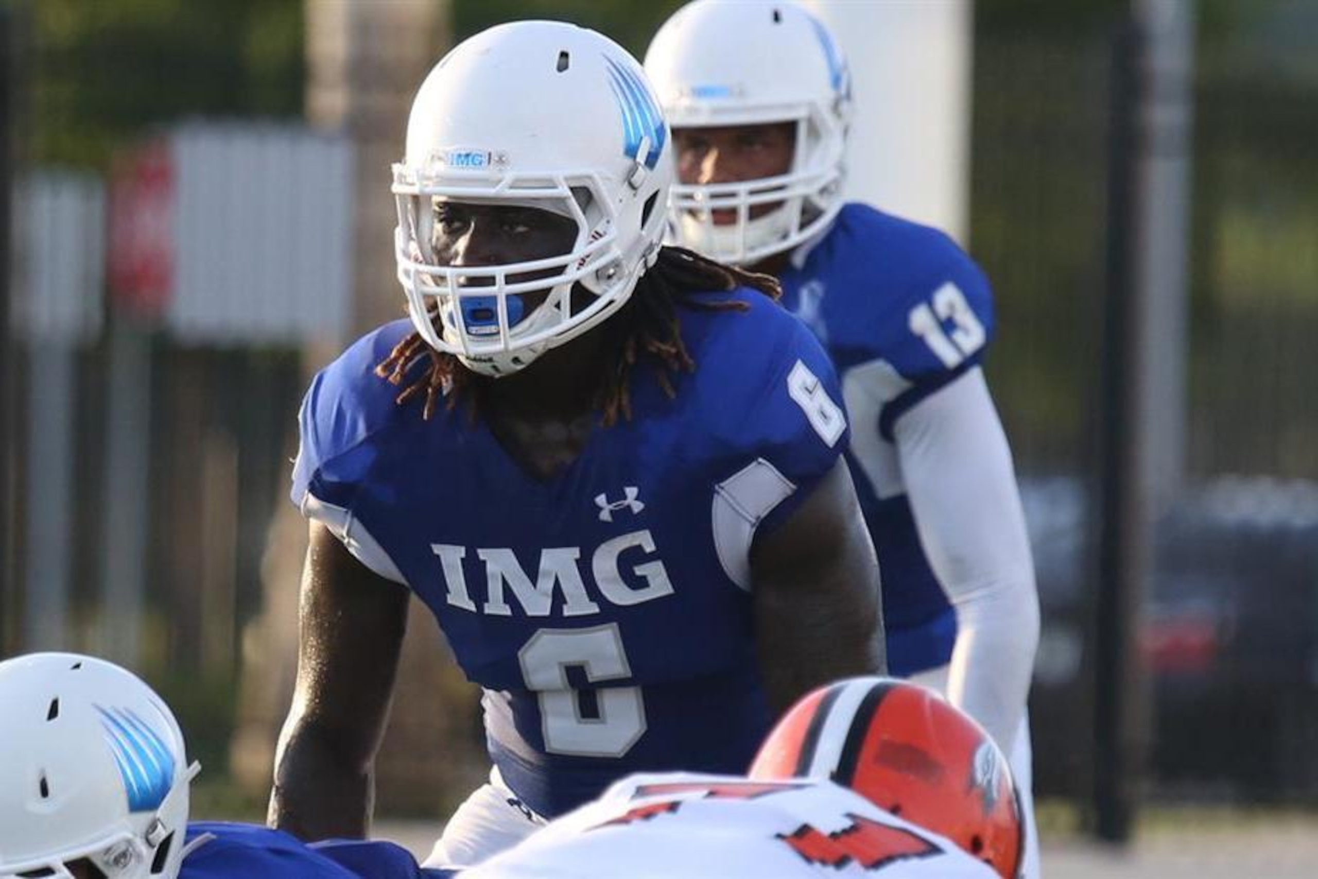 IMG Academy is scheduled to be in Shreveport, Louisiana, this weekend for the annual Battle on the Border showcase. Two names to watch are the nation's top-ranked outside linebacker Dylan Moses (6) and Ohio State safety commit Isaiah Pryor (13).