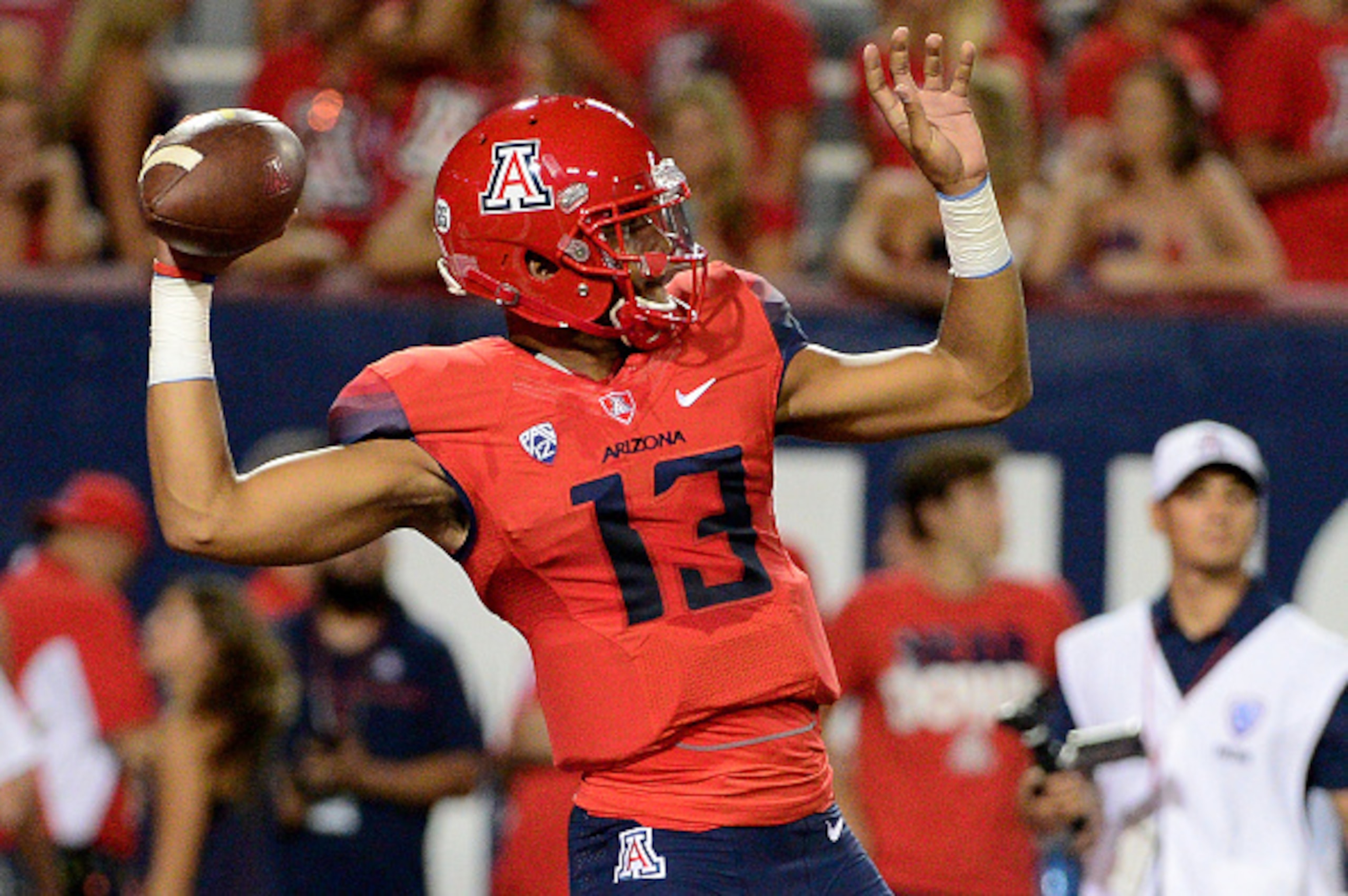 Arizona QB Brandon Dawkins played well in his first career start last week.