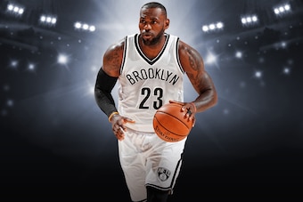 LeBron James on the Brooklyn Nets.