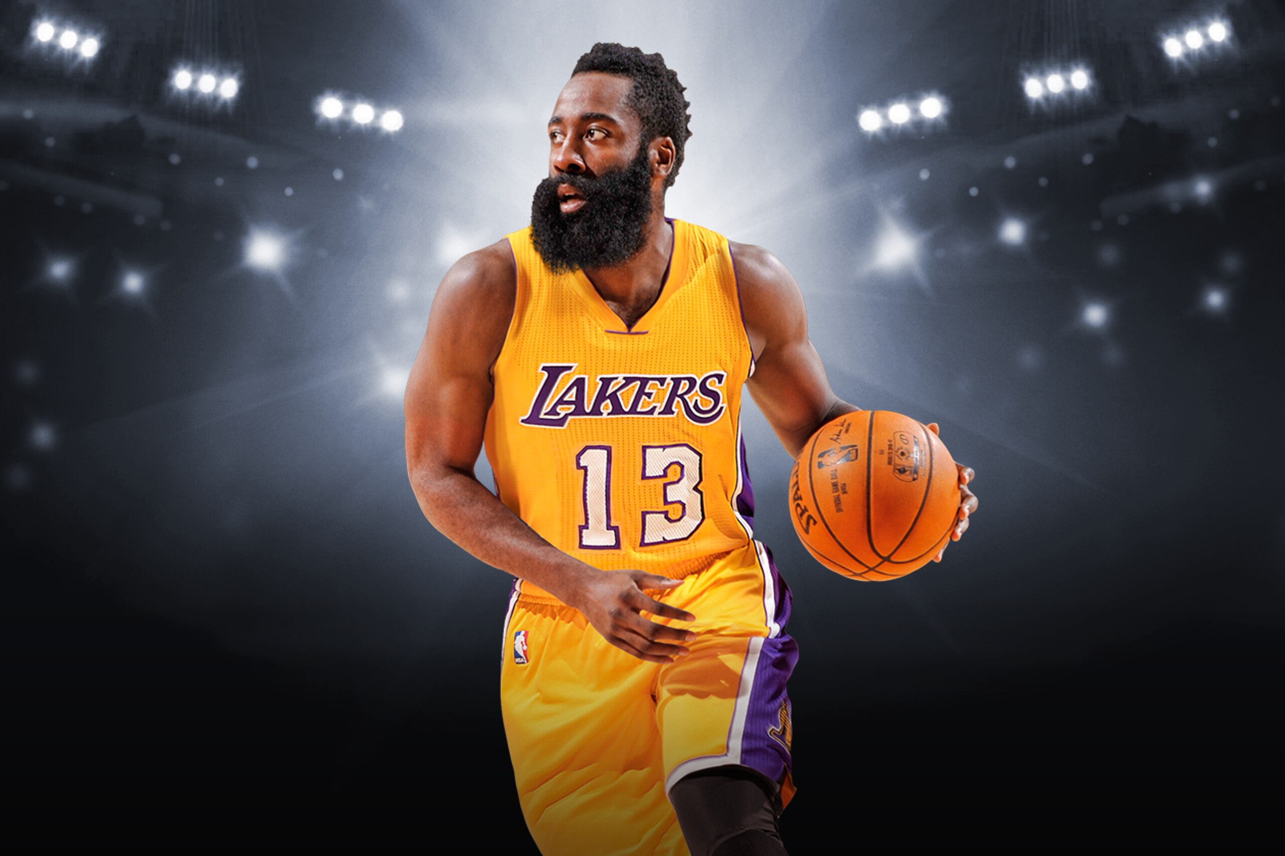 James Harden on the Los Angeles Lakers.