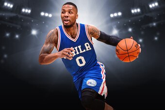 Damian Lillard on the Philadelphia 76ers.