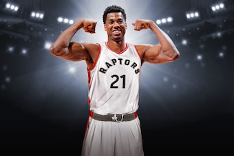 Hassan Whiteside on the Toronto Raptors.
