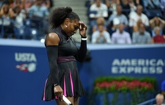 Serena Williams during her semifinals loss at the U.S. Open.