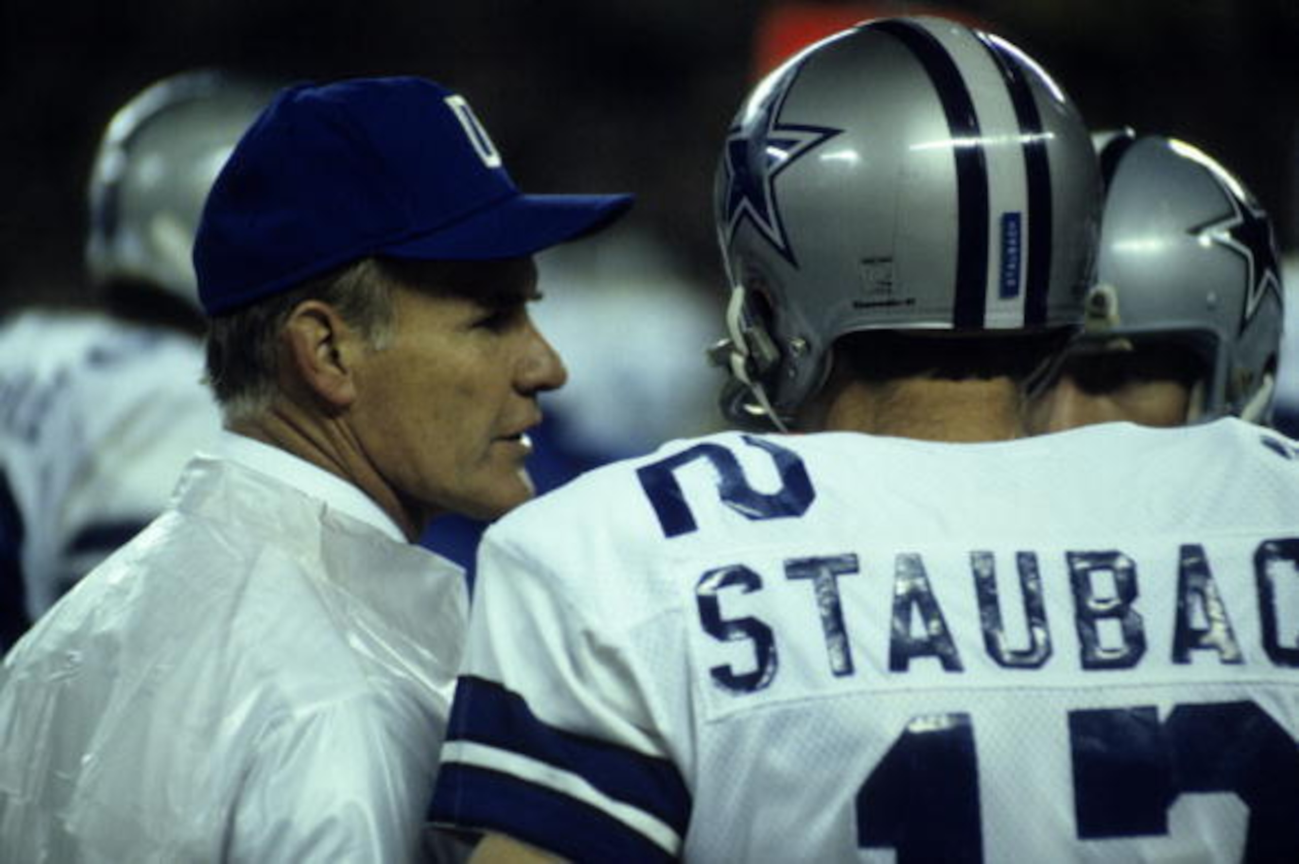 Cowboys HC Tom Landry and QB Roger Staubach