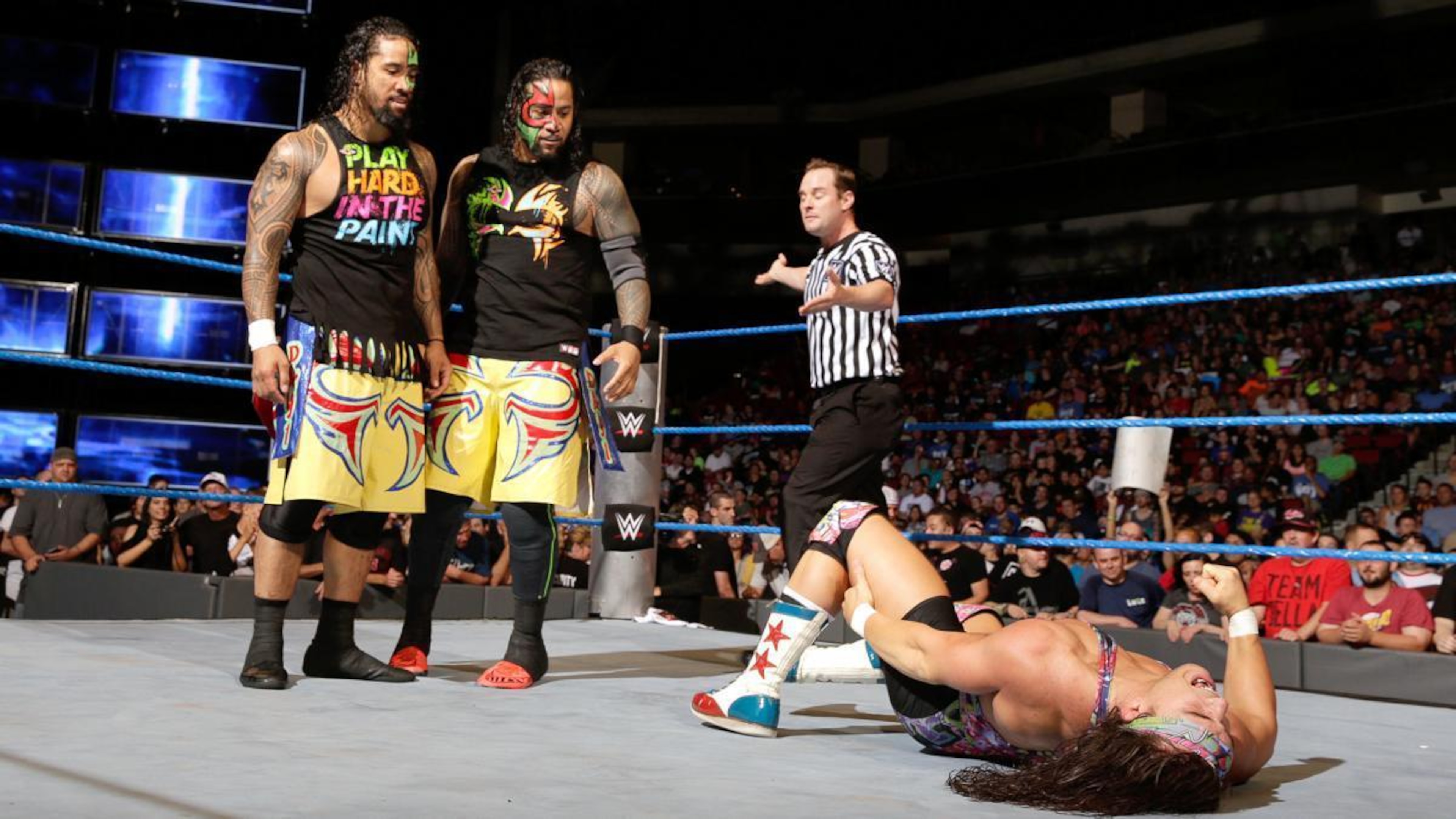 The Usos turn heel on American Alpha. The Usos turn heel on American Alpha.