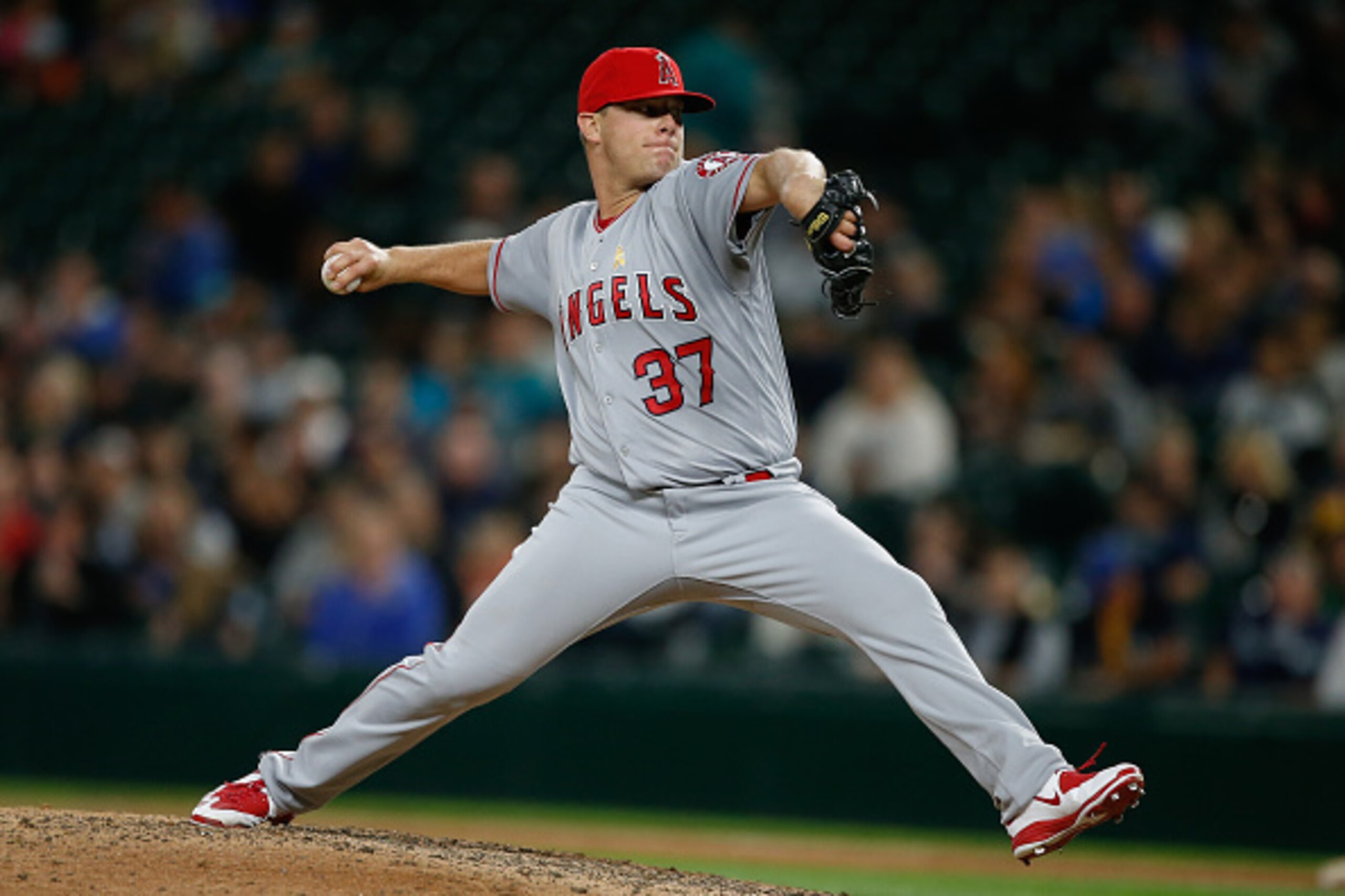 Andrew Bailey has converted three saves since joining the Los Angeles Angels.