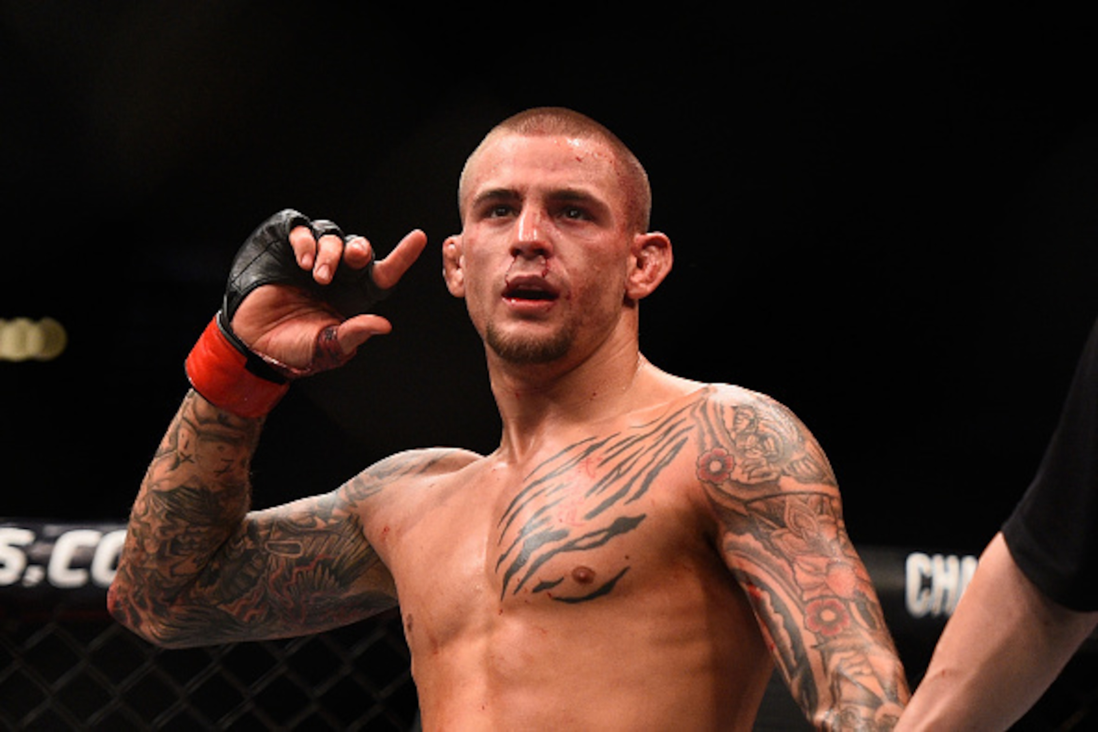 Dustin Poirier attempts to punch his ticket to the lightweight elite against Michael Johnson. Dustin Poirier attempts to punch his ticket to the lightweight elite against Michael Johnson.