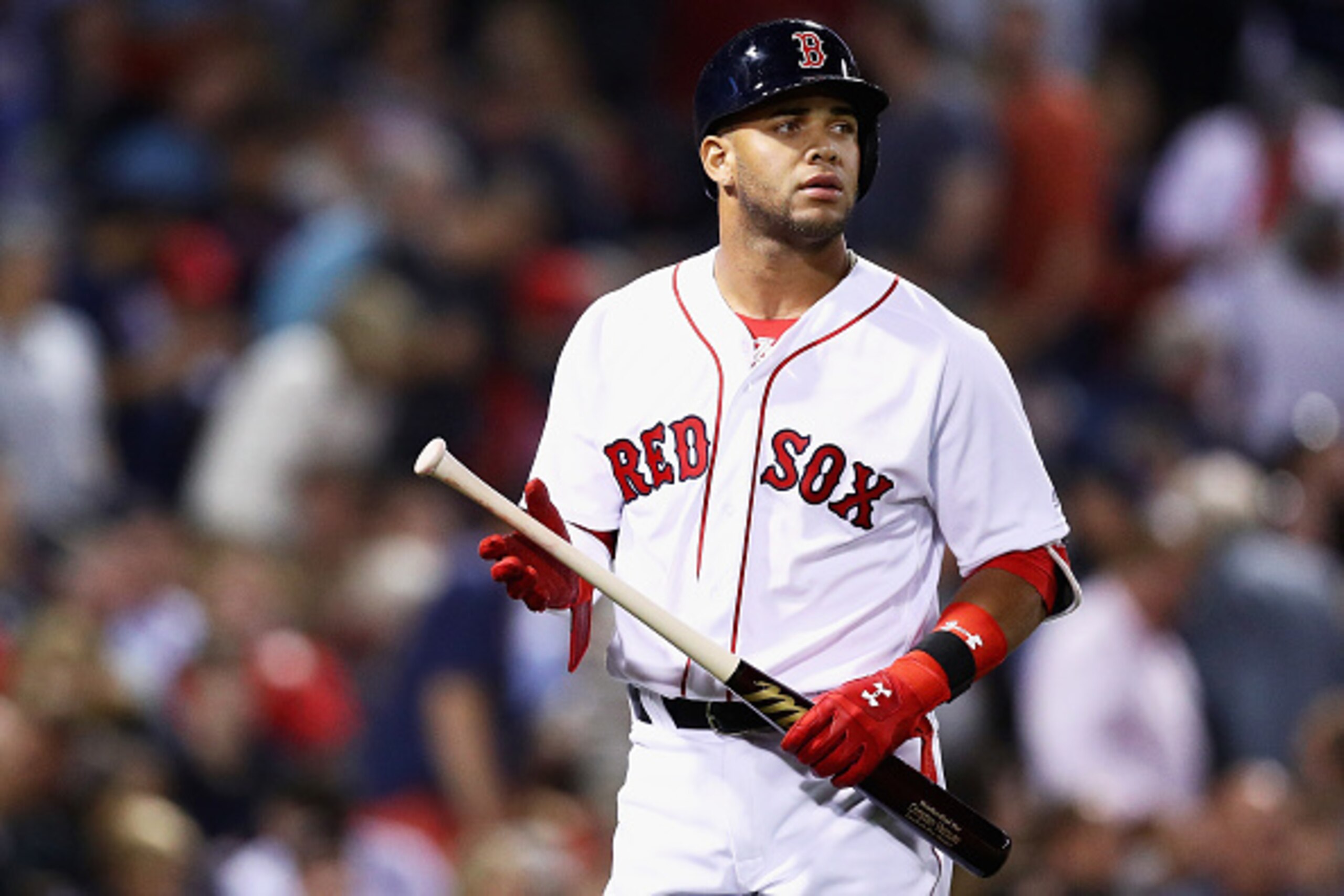 Despite his struggles, top prospect Yoan Moncada brings considerable speed to the table.