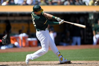 Rookie Ryon Healy is enjoying a huge second half for the Oakland Athletics.