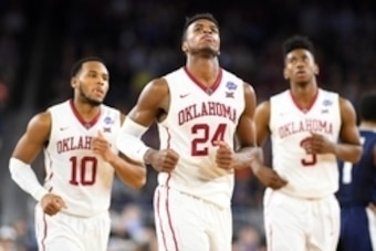 Jordan Woodard (10), Buddy Hield (24) and Christian James (3)