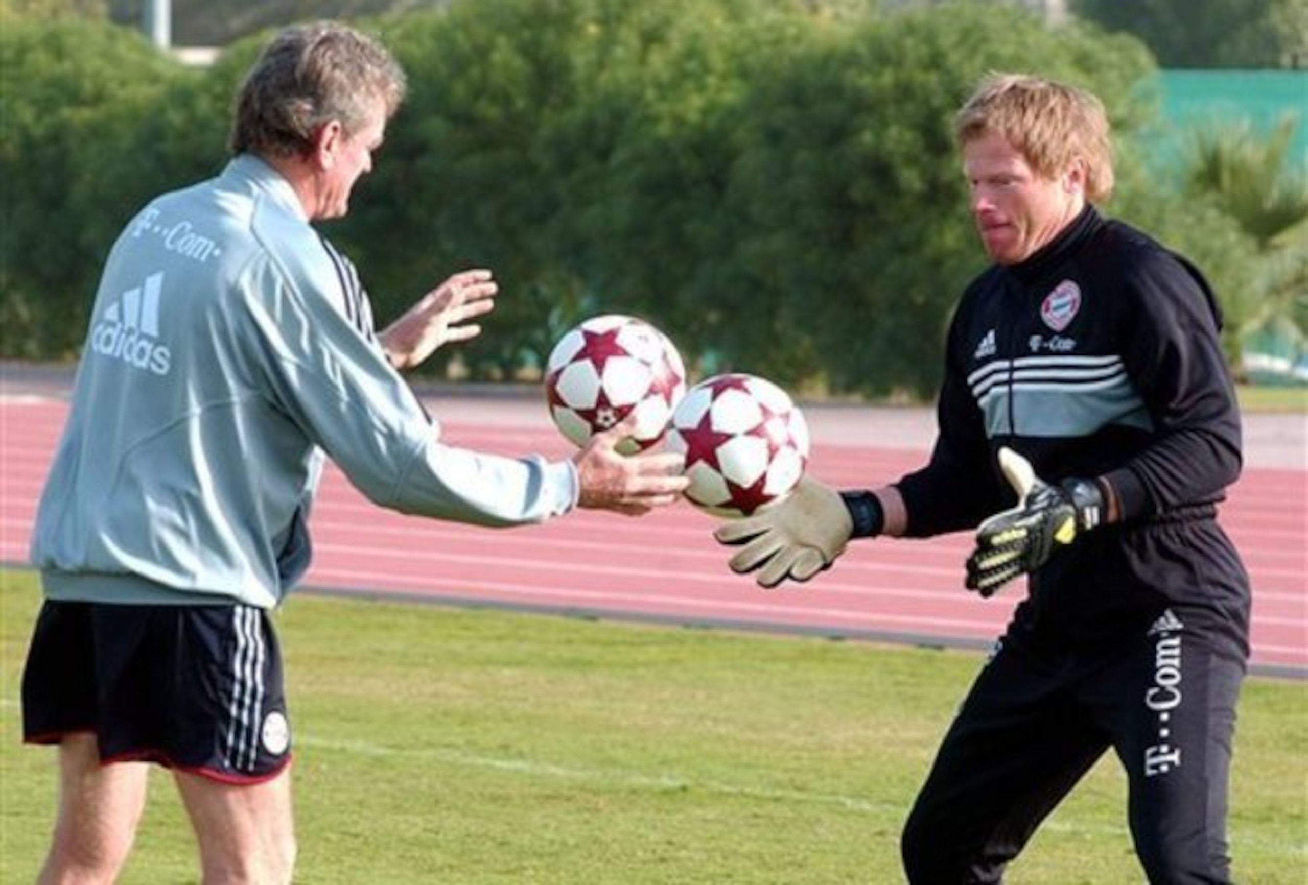Maier and Kahn worked together as coach and goalkeeper, respectively, for Bayern from 1994 to 2008.