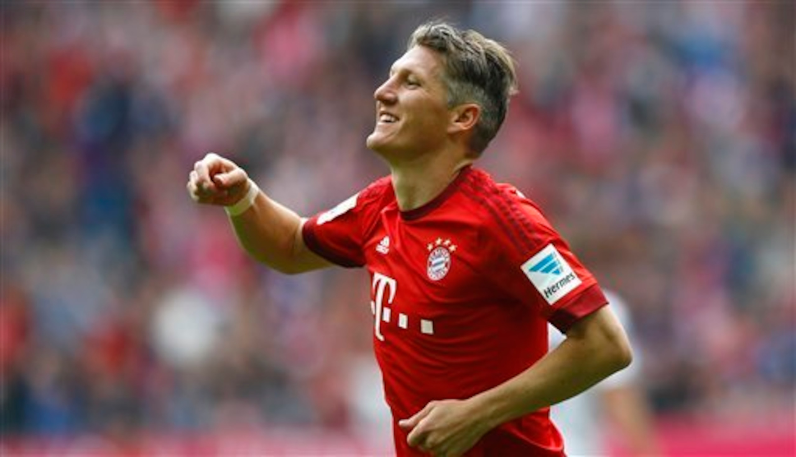 Schweinsteiger left Bayern in 2015 with 18 major titles to his name.