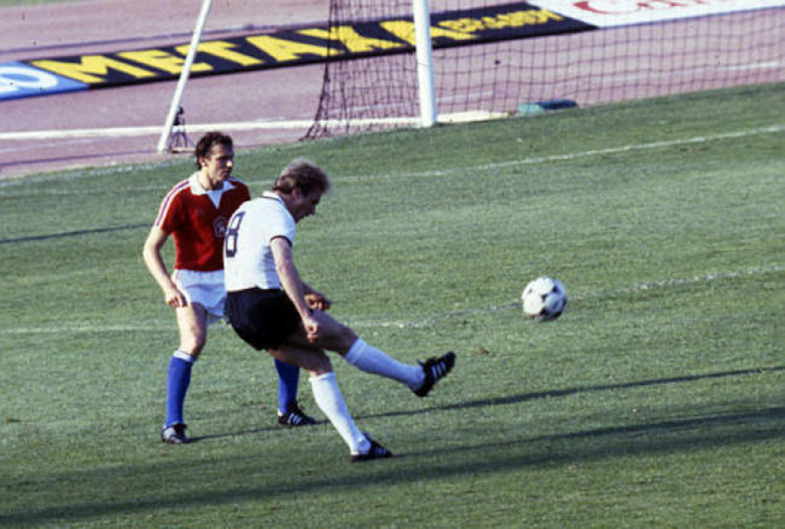 Rummenigge's ability to score from range helped him tally 162 Bundesliga goals for Bayern.