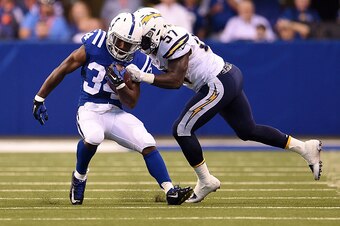 Jatavis Brown (right), San Diego Chargers