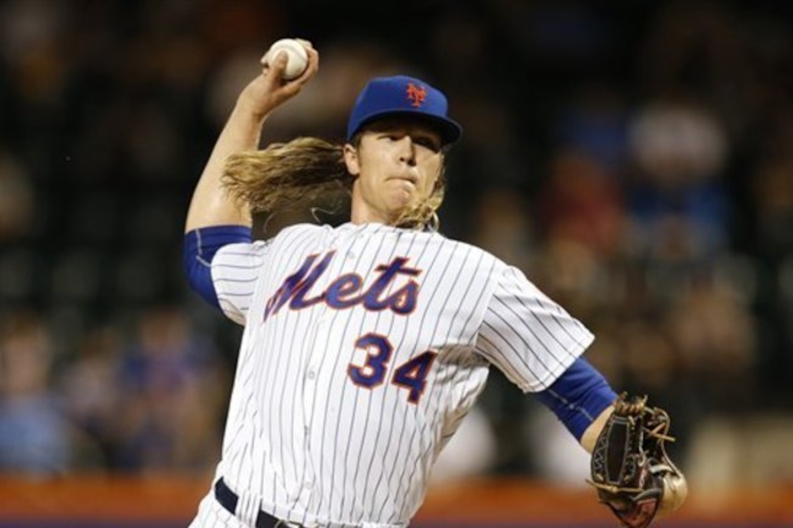 Mets pitcher Noah Syndergaard Mets pitcher Noah Syndergaard
