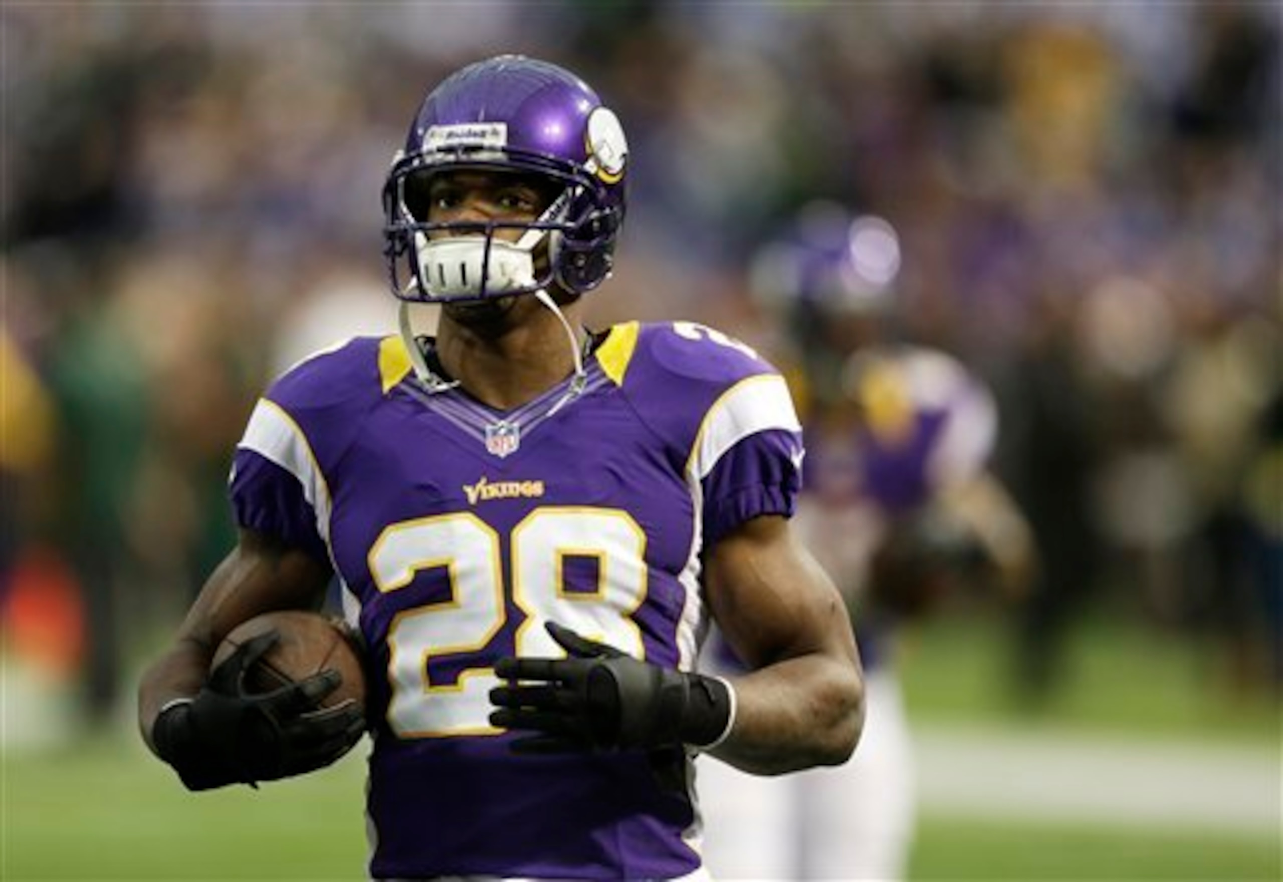 Adrian Peterson fell just nine yards shy of setting a new single-season rushing record in 2012.