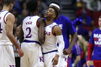 Kansas socred 100 or more points five times in the 2015-16 season.