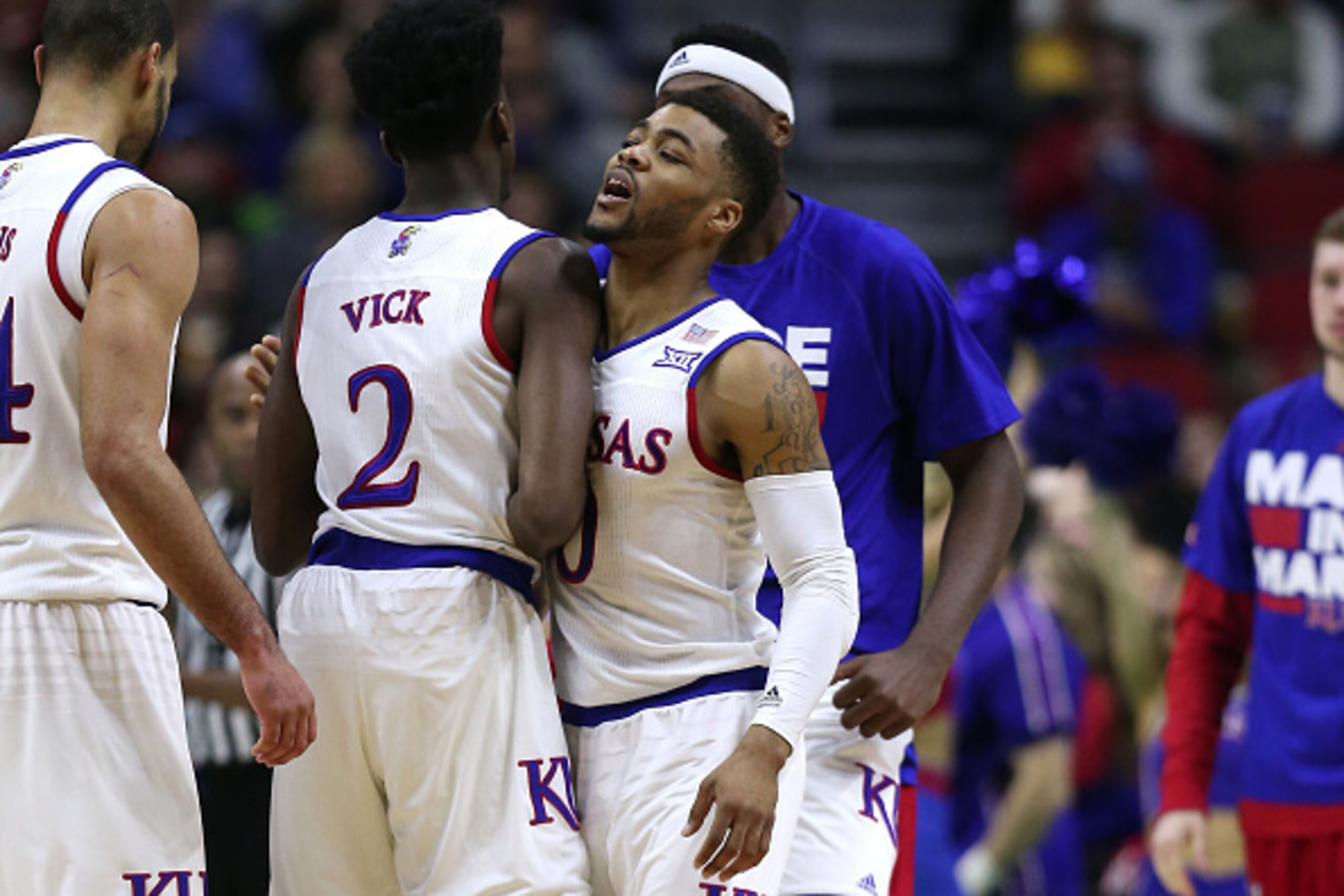 Kansas socred 100 or more points five times in the 2015-16 season.